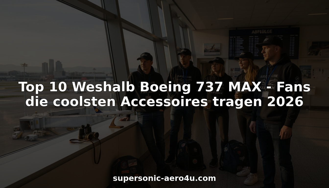 Begeisterte Boeing-737-MAX-Fans mit Fanartikeln am Flughafenfenster