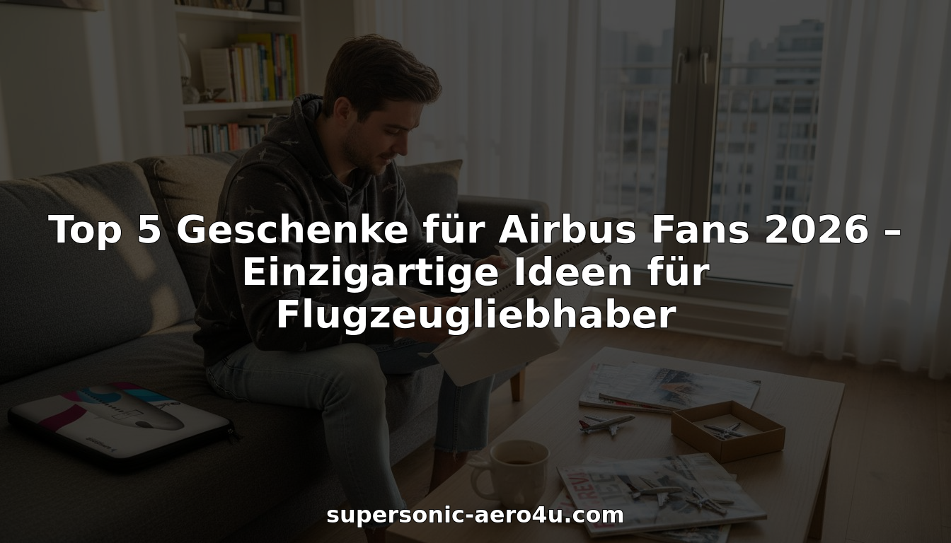 Ein Airbus-Fan packt mit Begeisterung neue Luftfahrt-Gadgets aus
