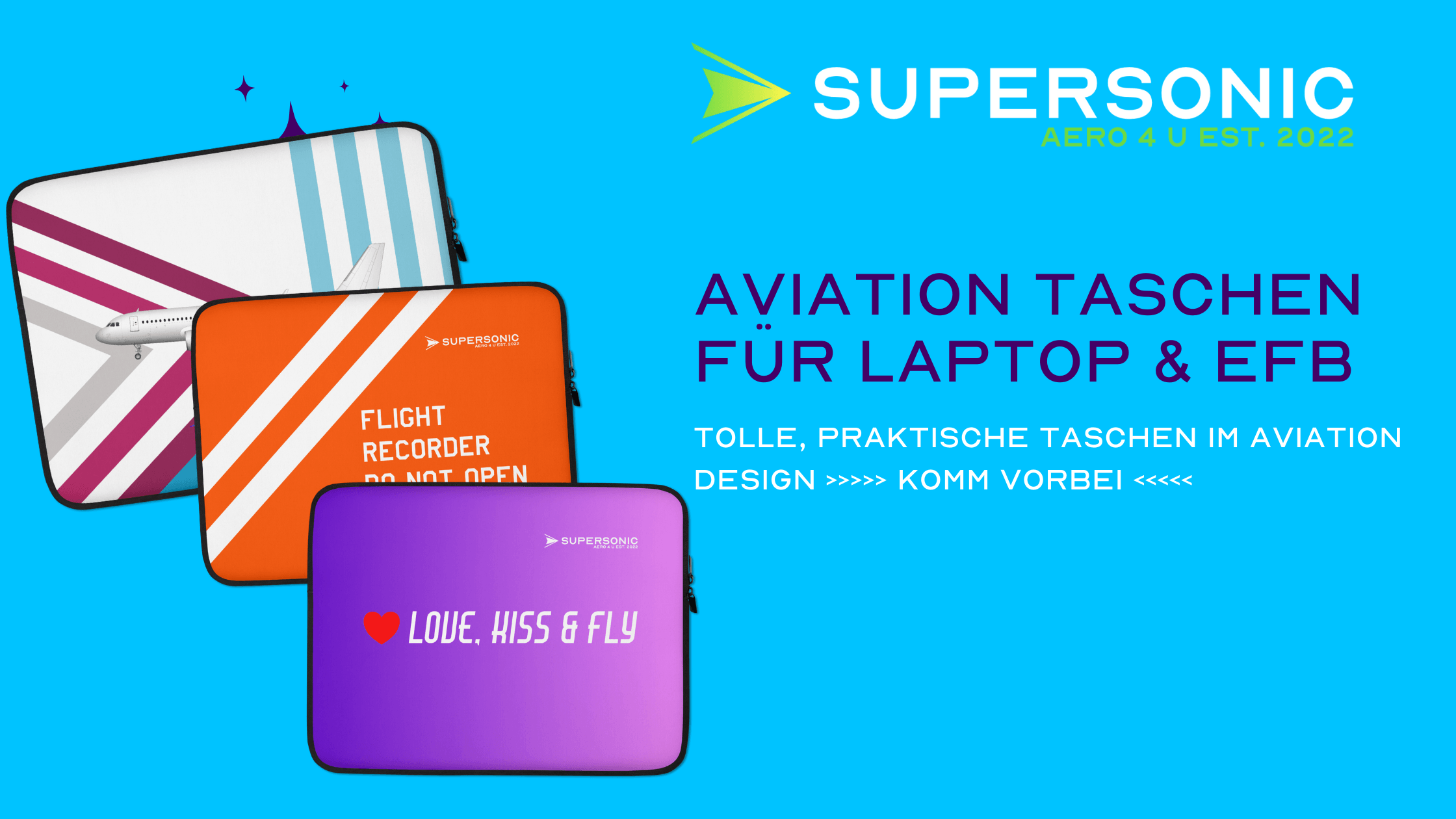 Pilot Equipment: Moderne Laptop Taschen im Cockpit-Design