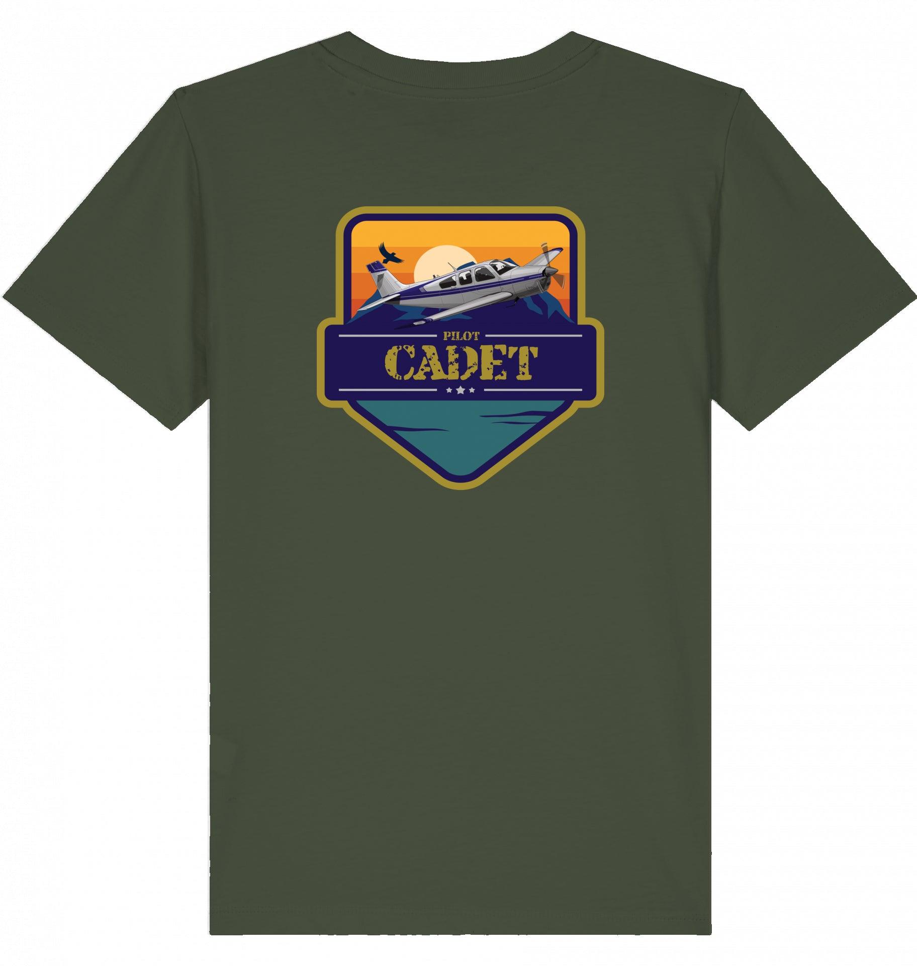 Aviation Kids Aviation T-Shirt "Flugschüler" Mooney Aircraft 2.0 Khaki für Piloten, Crews, Kinder & Planespotter made by SUPERSONIC aero 4U
