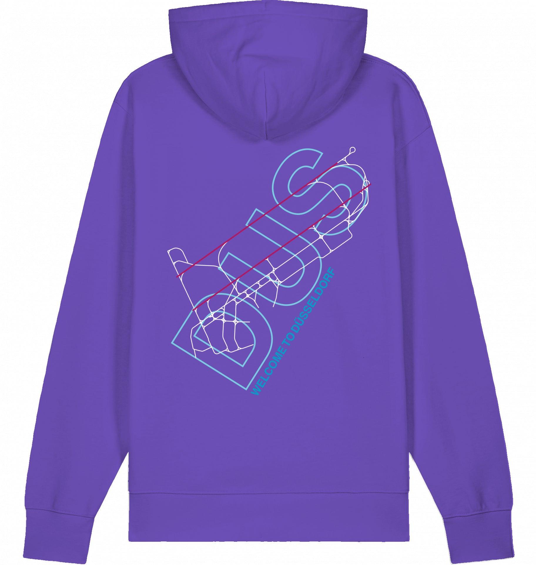 Aviation Düsseldorf DUS Airport Hoodie 2.0 Purple Love für Piloten, Crews, Kinder & Planespotter made by SUPERSONIC aero 4U