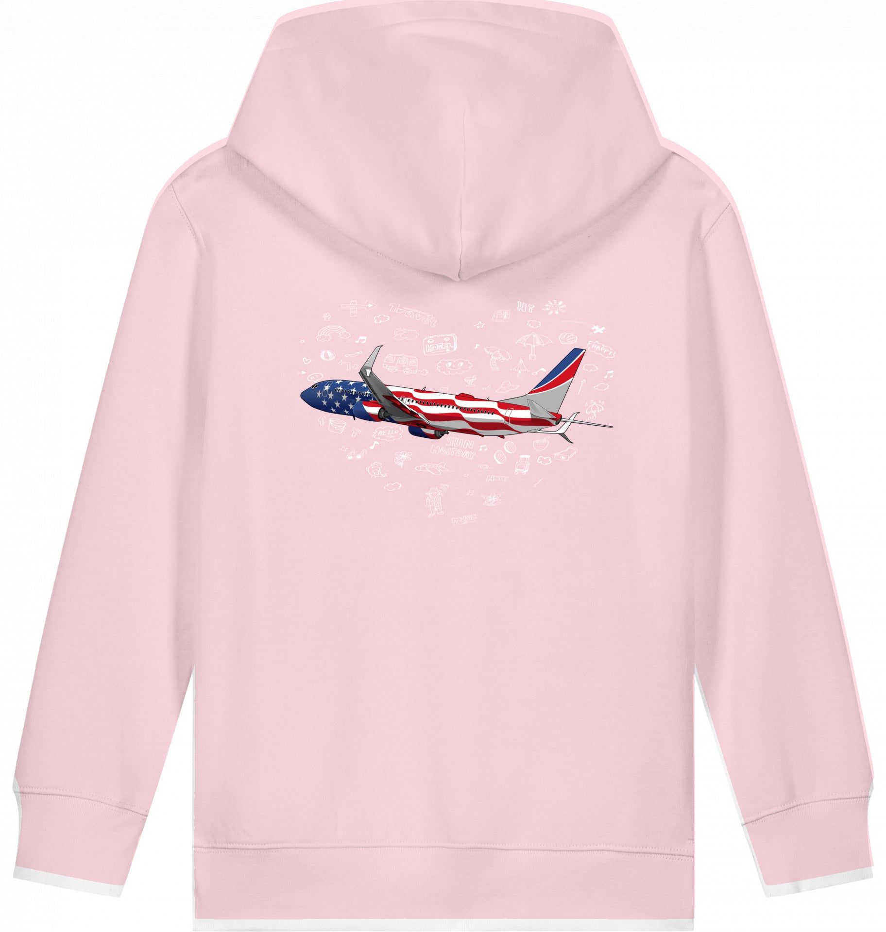 Aviation Kids Hoodie Boeing 737 Stars & Stripes für Piloten, Crews, Kinder & Planespotter made by SUPERSONIC aero 4U