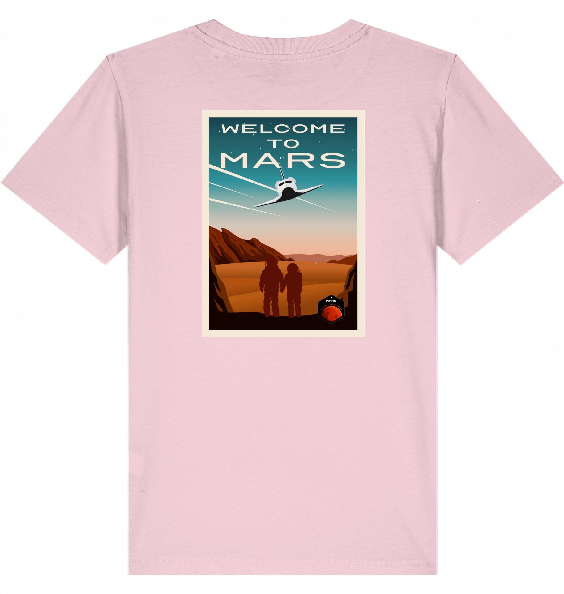 Aviation Kids Aviation T-Shirt "Welcome to Mars" 2.0 Cotton Pink für Piloten, Crews, Kinder & Planespotter made by SUPERSONIC aero 4U