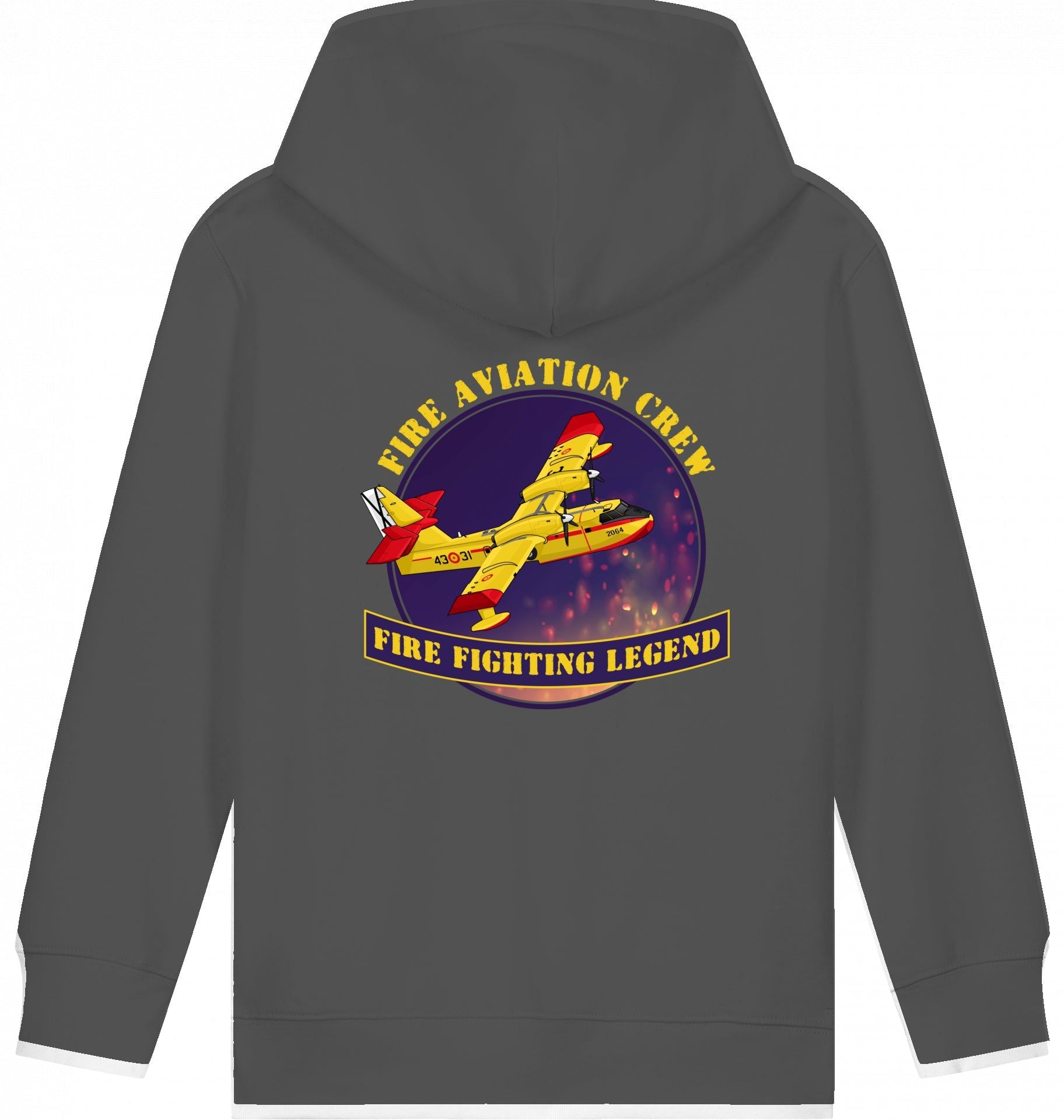 Aviation Kids Hoodie CL-412 Fire Fighting Legend für Piloten, Crews, Kinder & Planespotter made by SUPERSONIC aero 4U