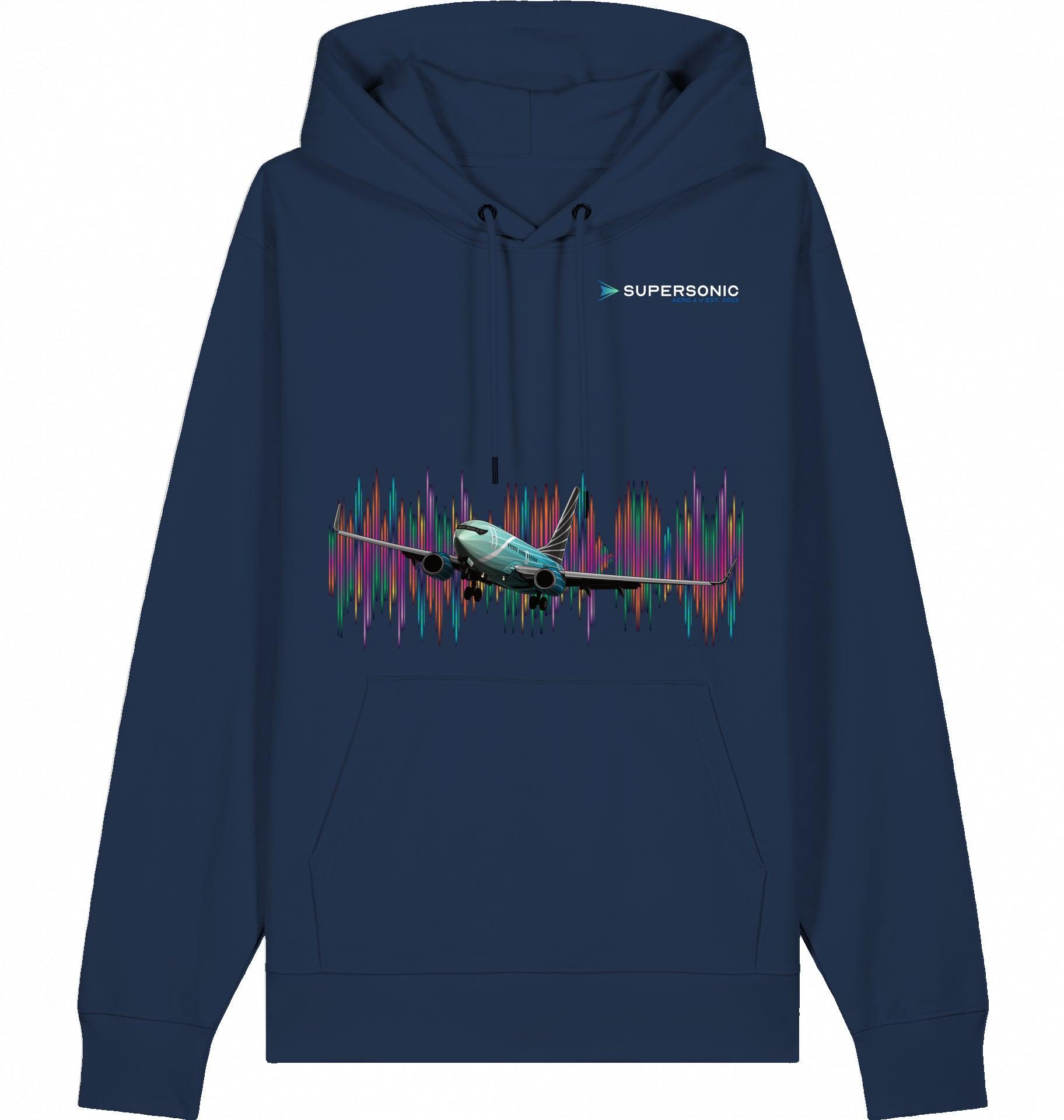 Aviation Flugzeug Hoodie Boeing 737 BBJ Businessjet French Navy für Piloten, Crews, Kinder & Planespotter made by SUPERSONIC aero 4U