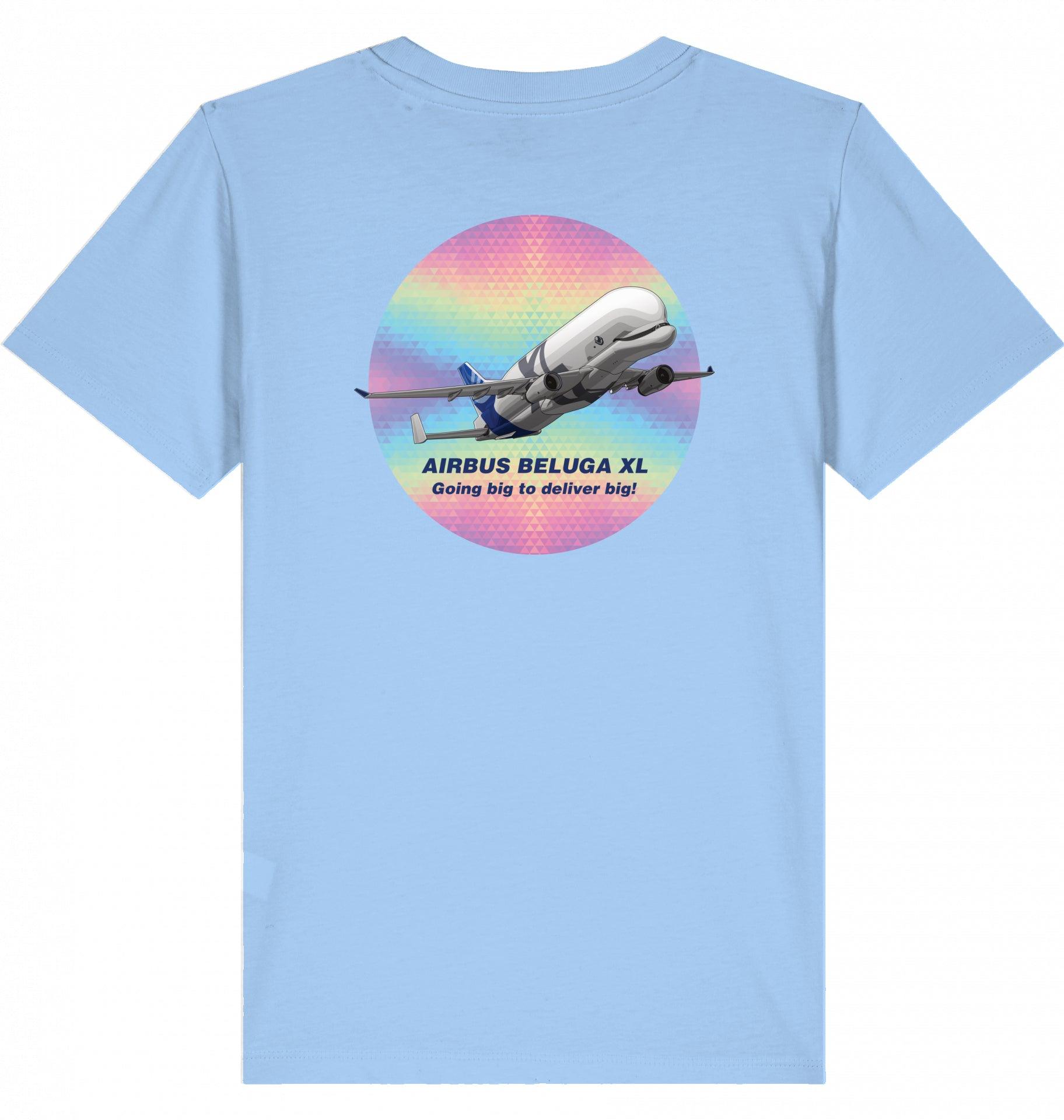 Aviation Kids Aviation T-Shirt Airbus Beluga XL Flugzeug 2.0 Blue Soul für Piloten, Crews, Kinder & Planespotter made by SUPERSONIC aero 4U
