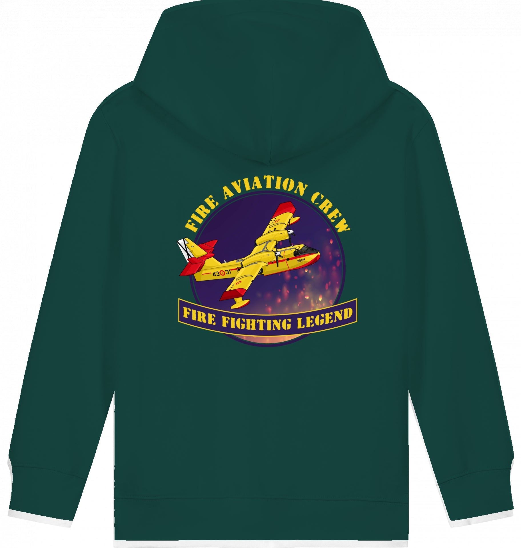 Aviation Kids Hoodie CL-412 Fire Fighting Legend für Piloten, Crews, Kinder & Planespotter made by SUPERSONIC aero 4U