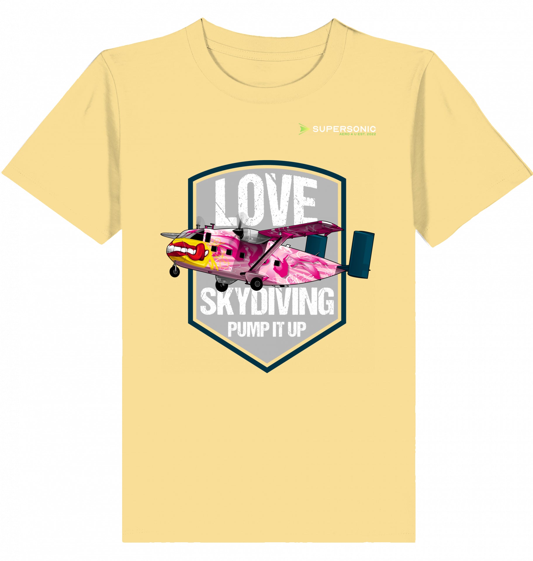 Kids Aviation Tshirt Short SC-7 Skyvan Sky Diving, Kinder Tshirt Short SC-7 Skyvan, Skydiving Tshirt Kinder