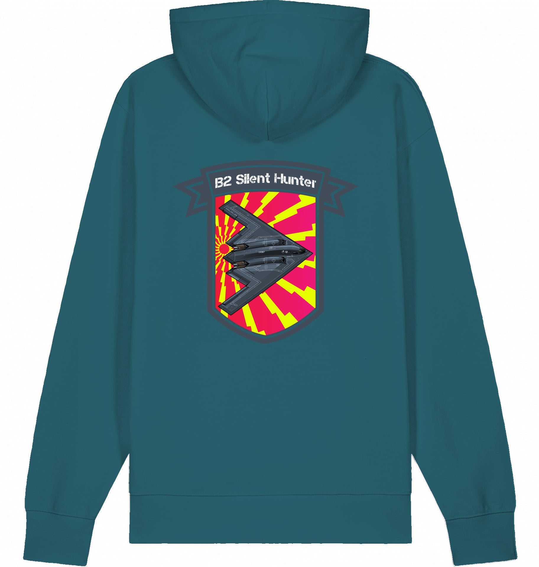 Flugzeug Hoodie Northrop B2 Spirit - Silent Hunter