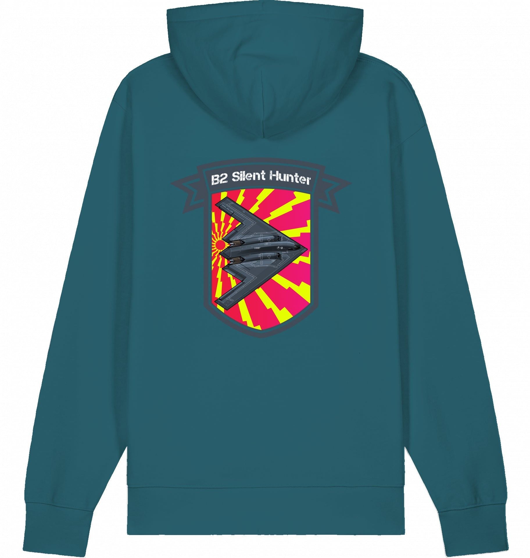 Aviation Flugzeug Hoodie Northrop B2 Spirit - Silent Hunter Stargazer für Piloten, Crews, Kinder & Planespotter made by SUPERSONIC aero 4U