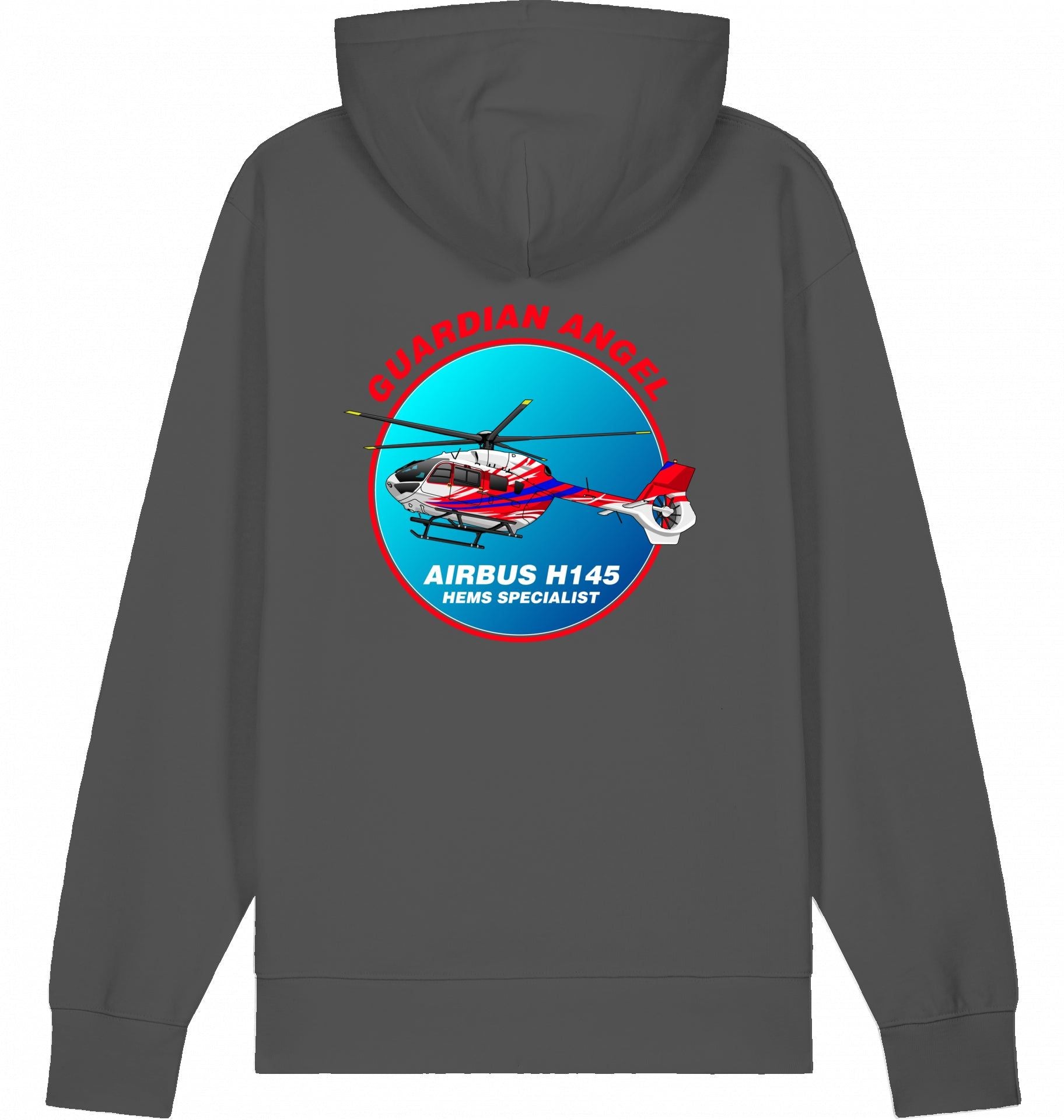 Aviation Helicopter Hoodie Airbus H145 Guardian Angel für Piloten, Crews, Kinder & Planespotter made by SUPERSONIC aero 4U