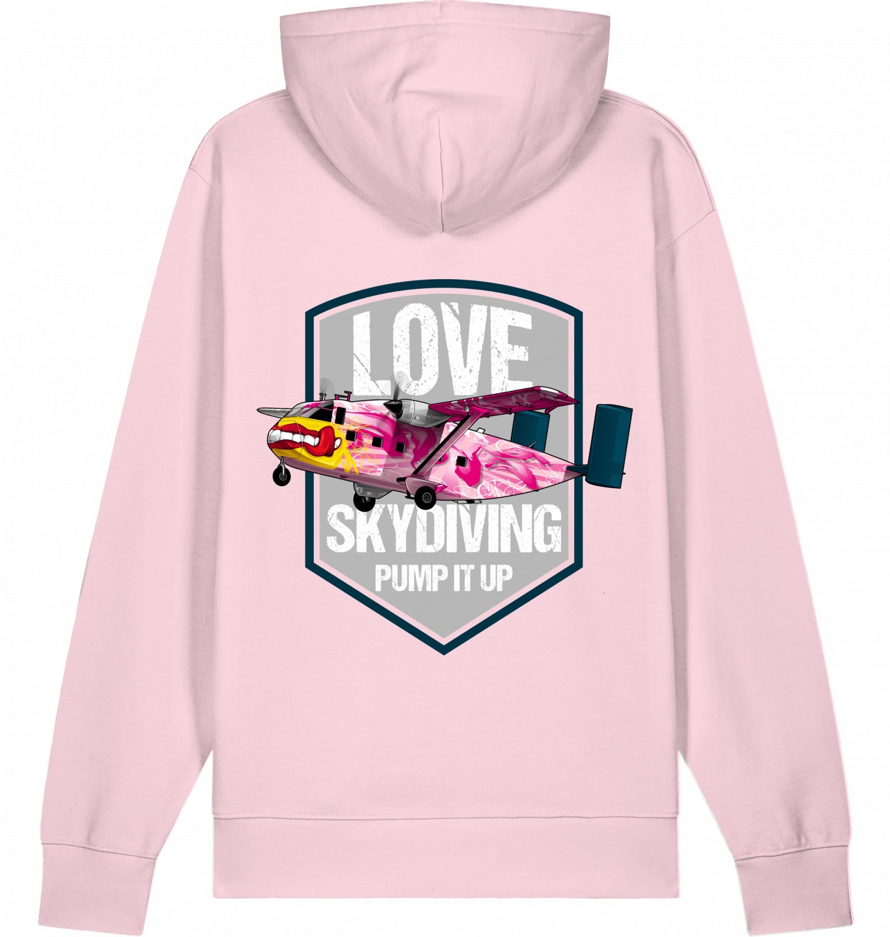 Aviation Flugzeug Hoodie Short SC-7 Skyvan Sky Diving Cotton Pink für Piloten, Crews, Kinder & Planespotter made by SUPERSONIC aero 4U