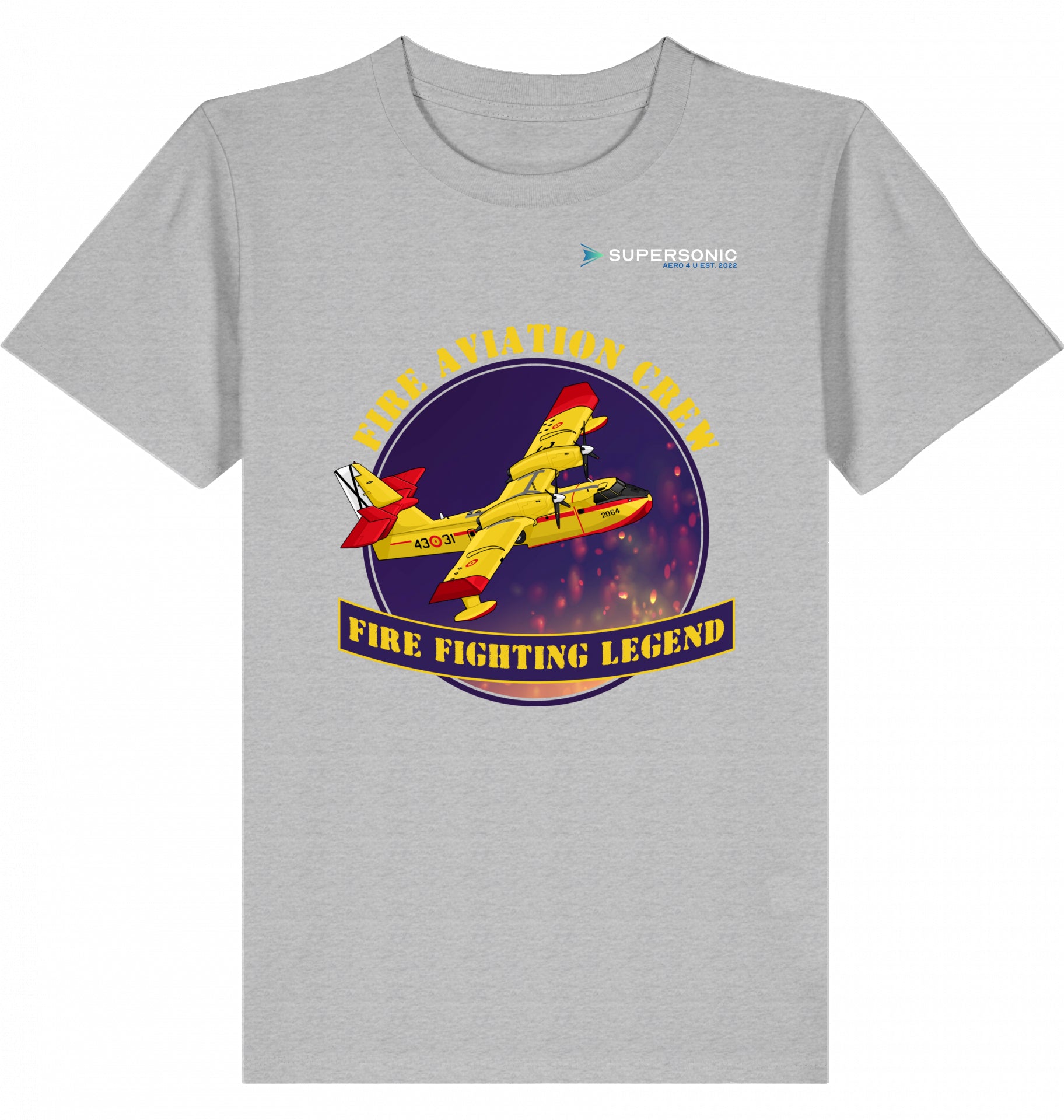 Bombardier CL-415 Tshirt, Canadair CL-415 Kinder Tshirt, Flugzeug Tshirt Kinder