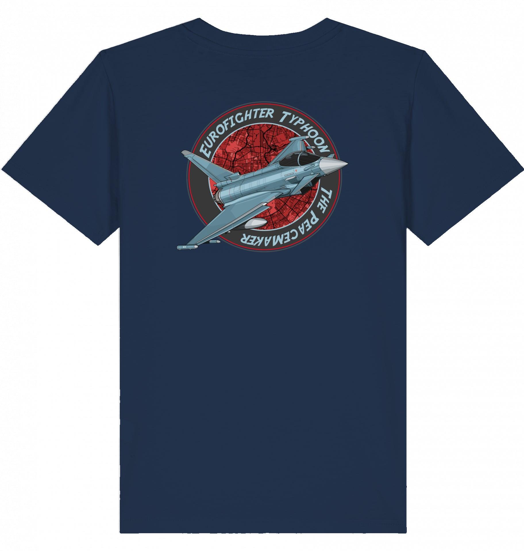 Aviation Kids Aviation T-Shirt "Eurofighter Typhoon - The Peacemaker" 2.0 French Navy für Piloten, Crews, Kinder & Planespotter made by SUPERSONIC aero 4U