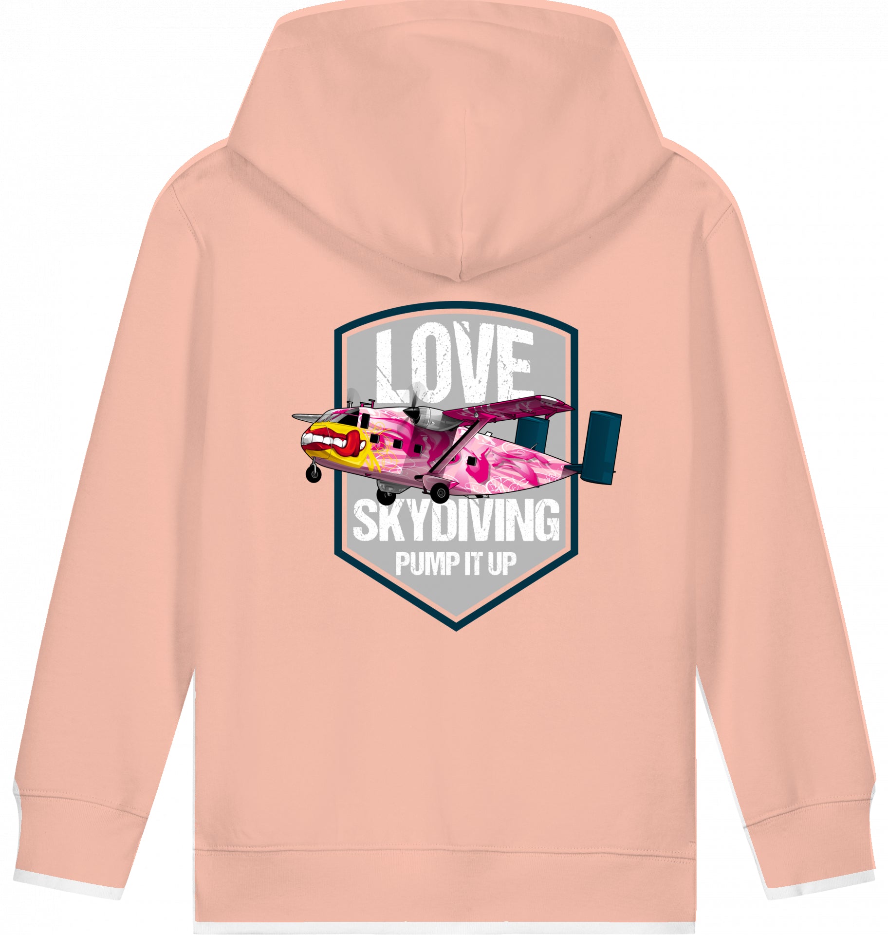 Kids Flugzeug Hoodie Short SC-7 Skyvan Sky Diving