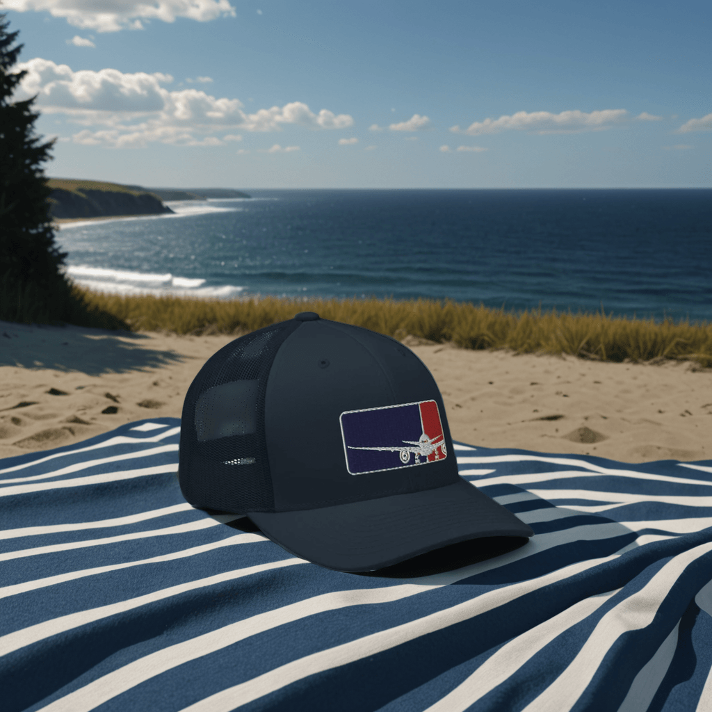 Aviation Trucker Cap "Major League Aviation - MLA" Round Cap Visor für Piloten, Crews, Kinder & Planespotter made by SUPERSONIC aero 4U