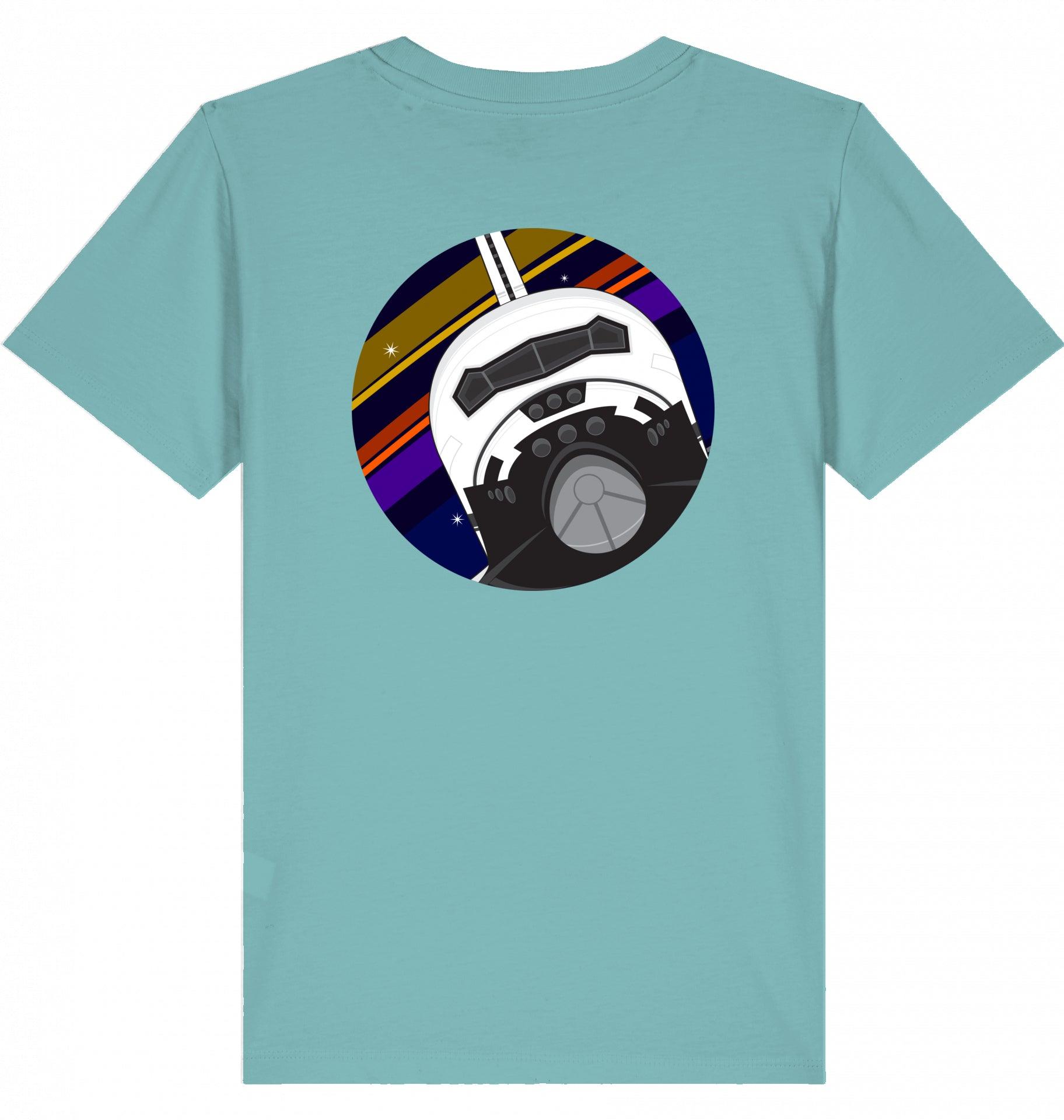 Aviation Kids Aviation T-Shirt "NASA Spaceshuttle Front" 2.0 Teal Monstera für Piloten, Crews, Kinder & Planespotter made by SUPERSONIC aero 4U