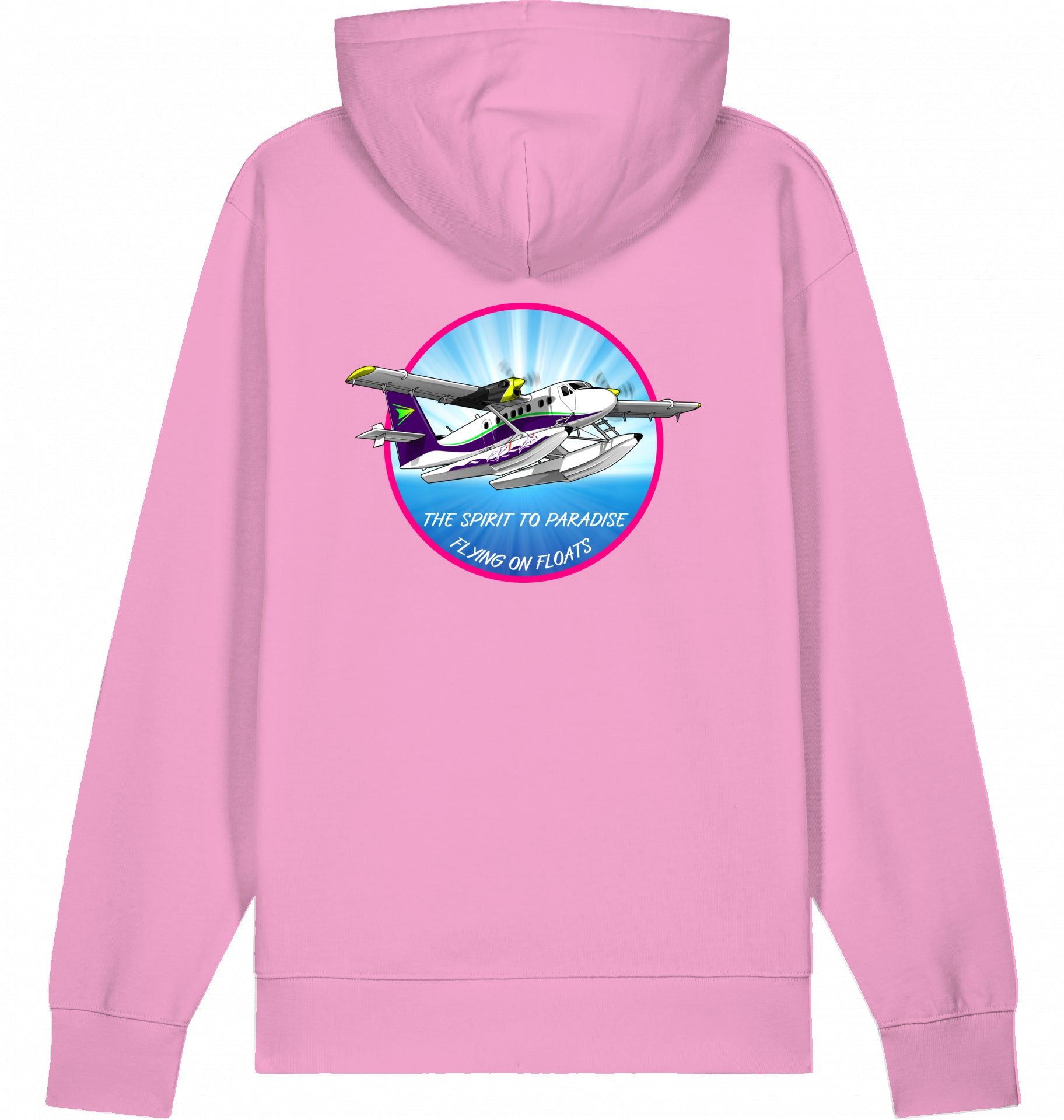 Aviation Flugzeug Hoodie DHC-6 Twinotter in Paradise Bubble Pink für Piloten, Crews, Kinder & Planespotter made by SUPERSONIC aero 4U