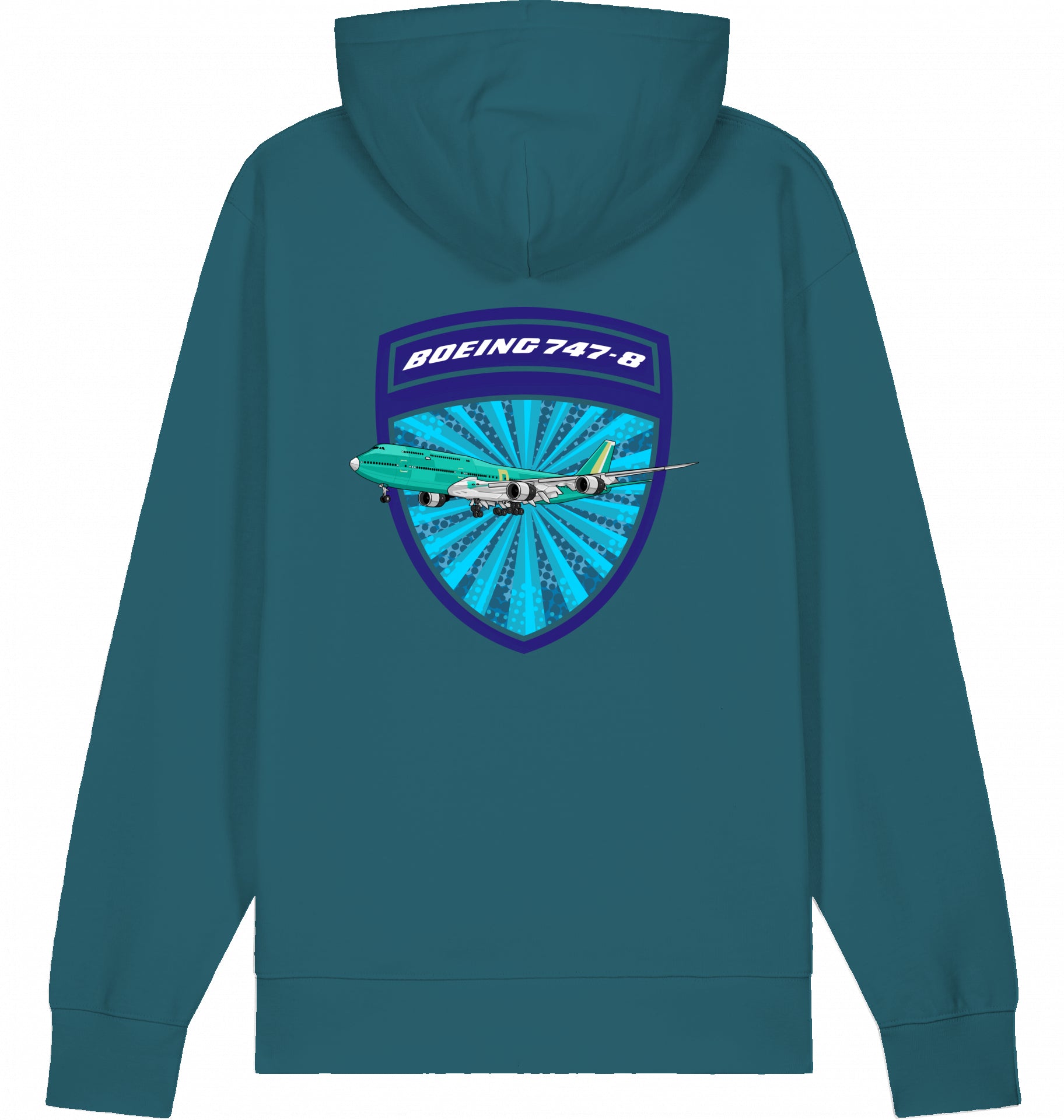 Flugzeug Hoodie Boeing 747-8 Jumbojet