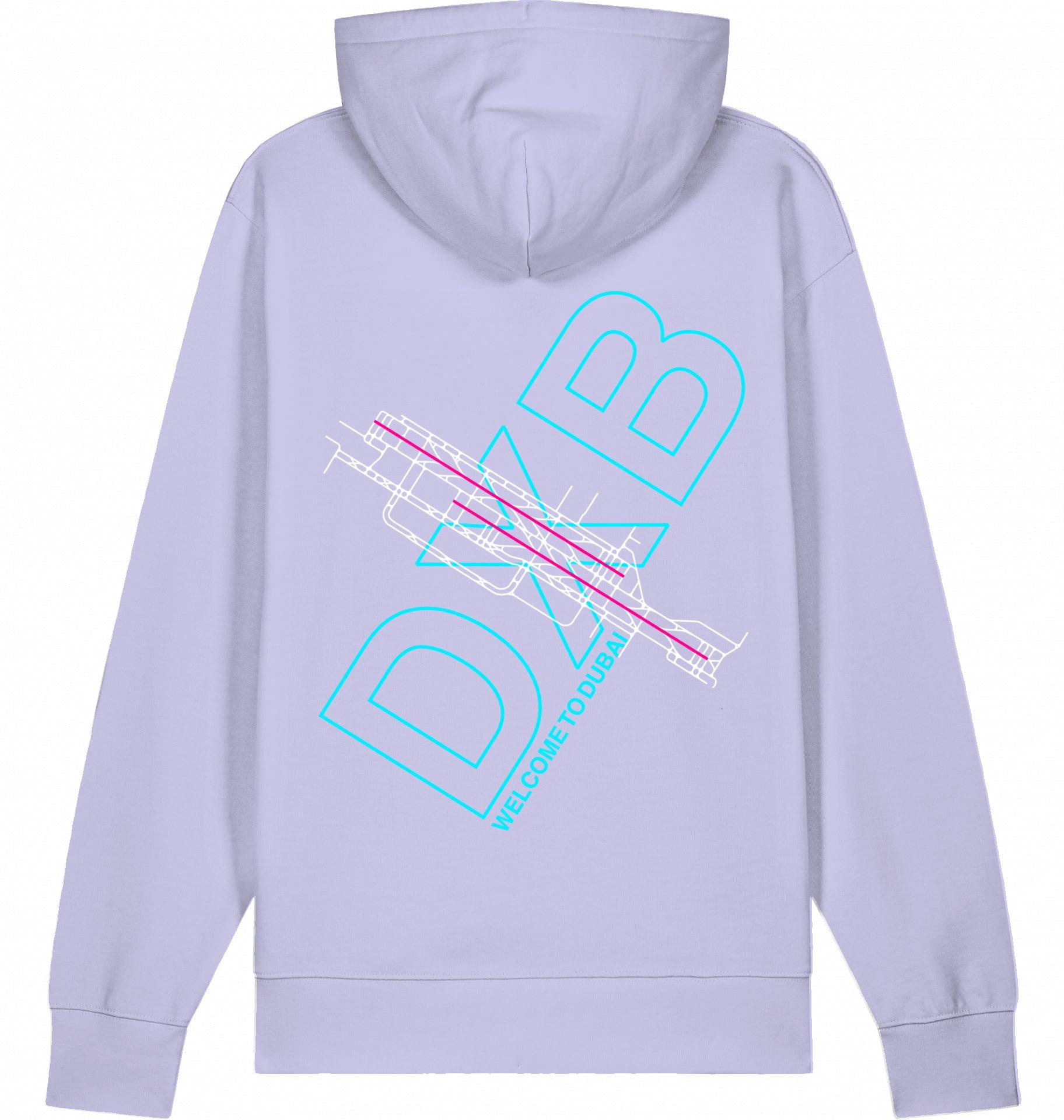 Aviation Dubai DXB Airport Hoodie 2.0 Lavender für Piloten, Crews, Kinder & Planespotter made by SUPERSONIC aero 4U