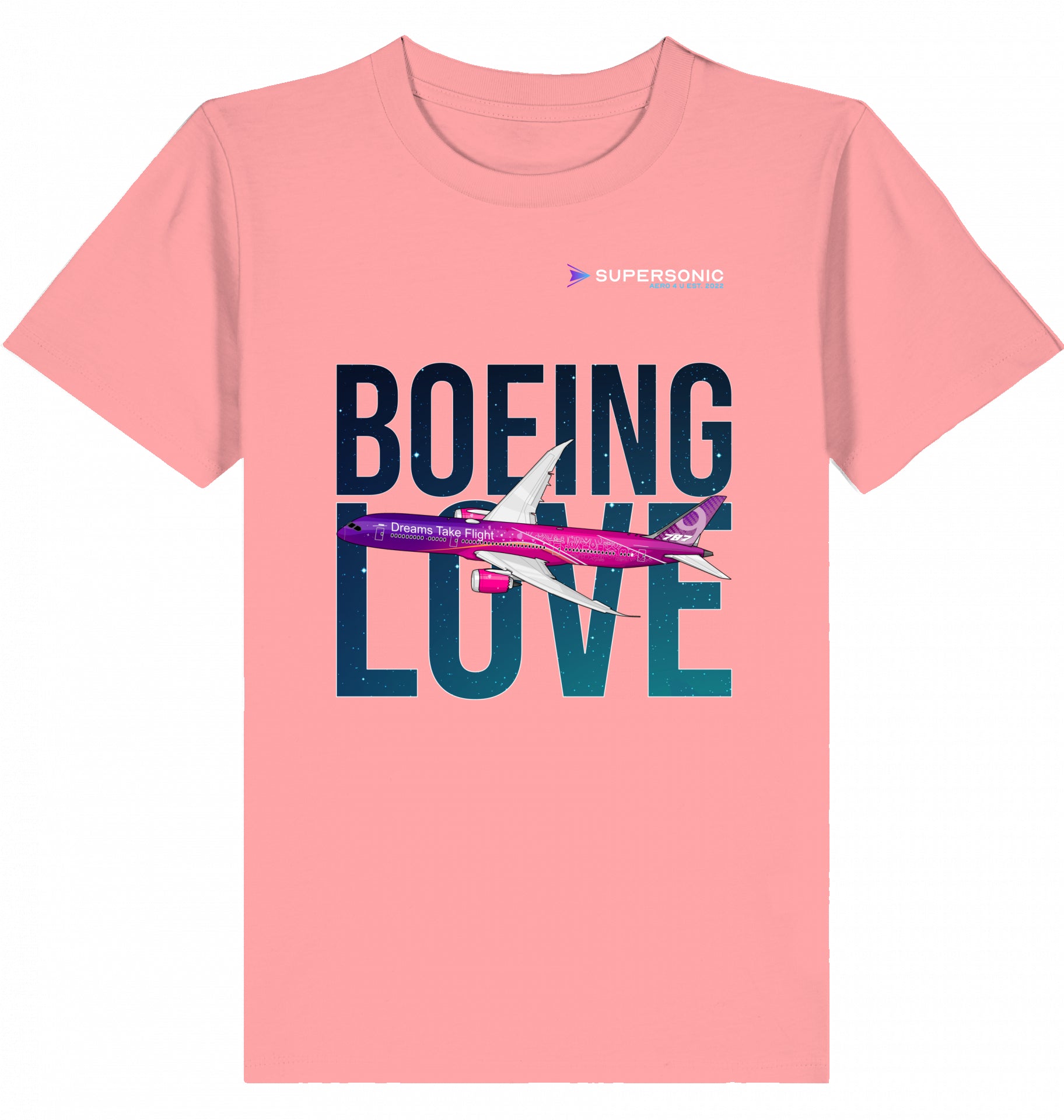 Boeing Love Tshirt, Kinder Tshirt B787, Dreamliner Kinder Tshirt, Flugzeug Tshirt Boeing 787
