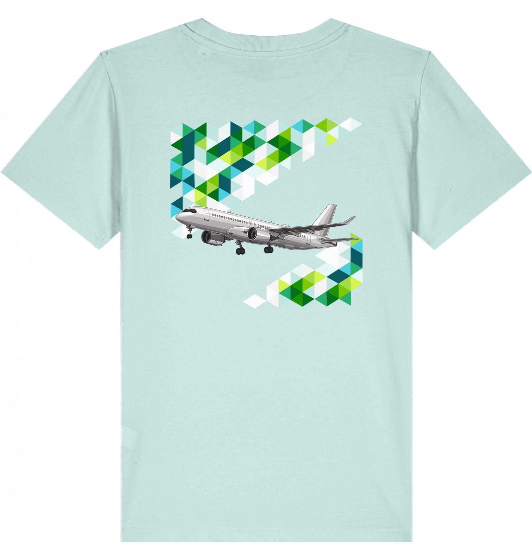 Airbus A220 Kinder Tshirt, KidS Shirt Airbus A220, Fllugzeug Tshirt Kinder, Aviation Fashion Kinder