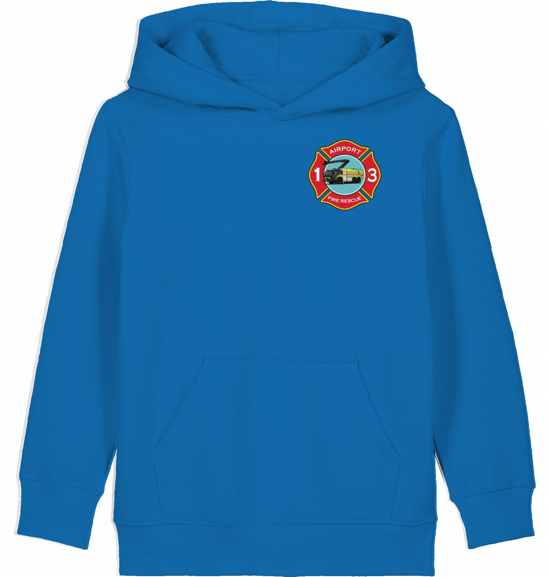 Aviation Kids Hoodie "Airport Rescue Fire Fighting ARFF - Crash Crew" für Piloten, Crews, Kinder & Planespotter made by SUPERSONIC aero 4U