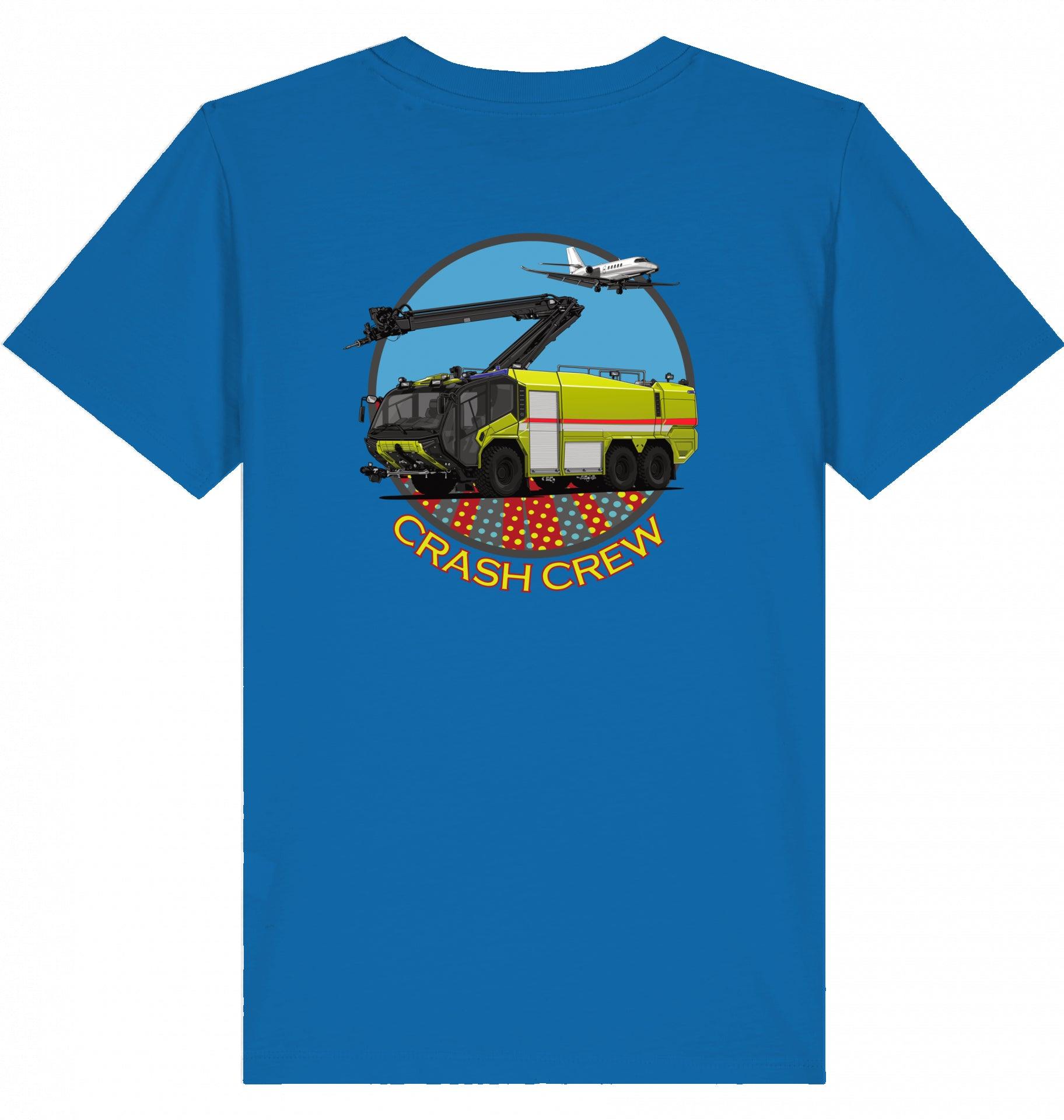 Aviation Kids Aviation T-Shirt "Airport Rescue Fire Fighting ARFF" 2.0 Royal Blue für Piloten, Crews, Kinder & Planespotter made by SUPERSONIC aero 4U