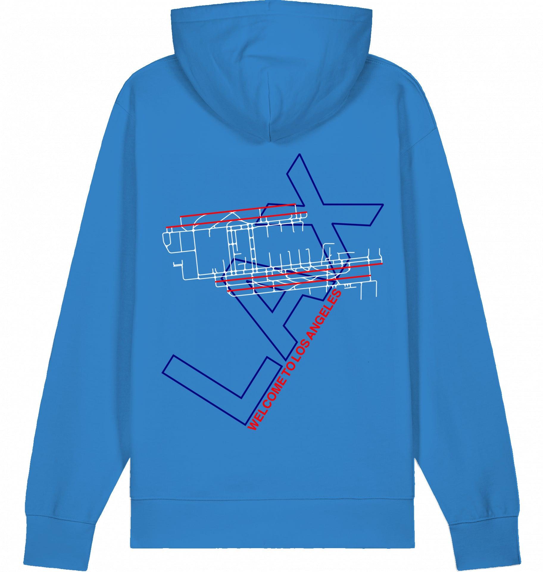 Aviation Los Angeles LAX Airport Hoodie 2.0 Mindful Blue für Piloten, Crews, Kinder & Planespotter made by SUPERSONIC aero 4U