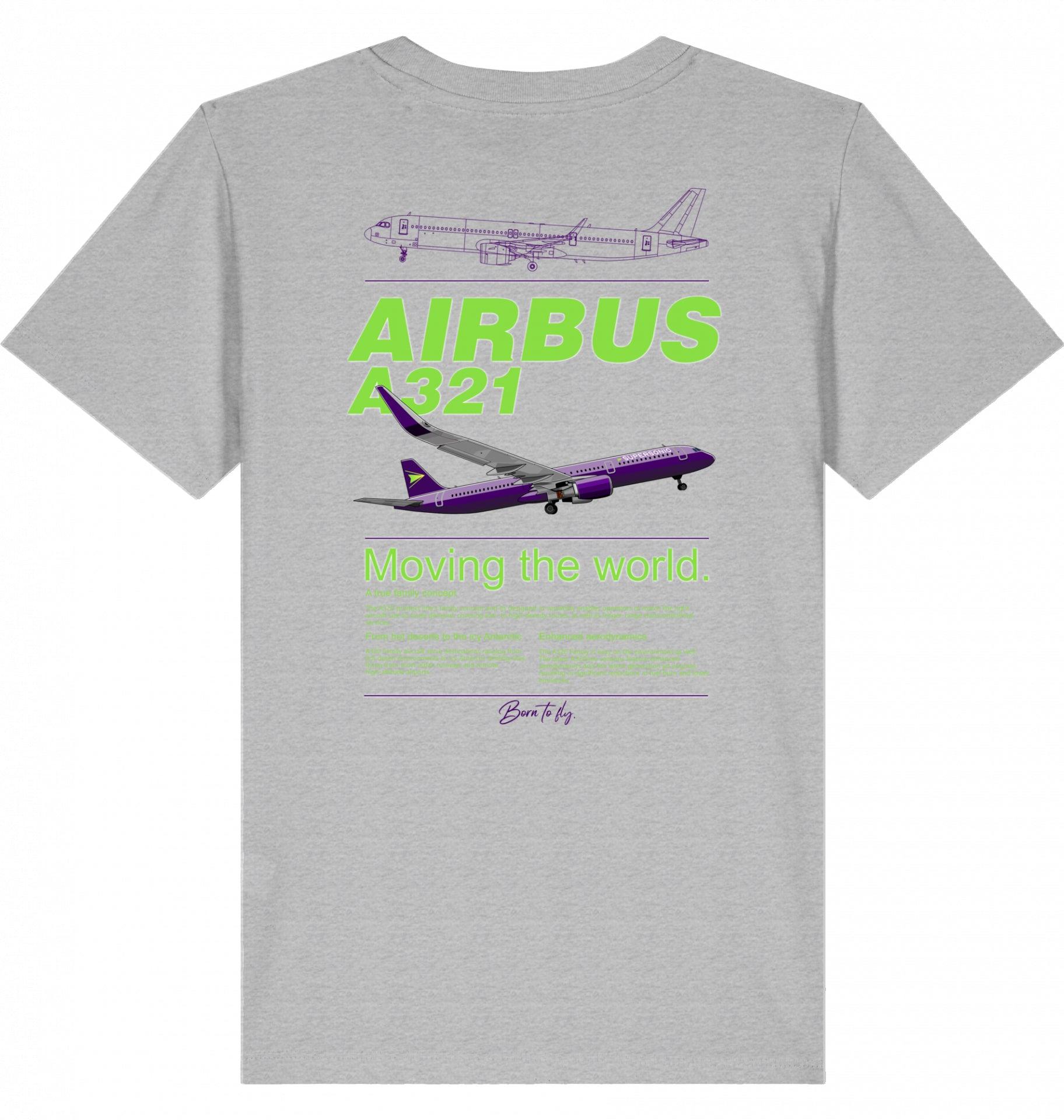 Piloten T-Shirt Kinder, Airbus A321 Tshirt Kinder, Kinder Tshirt Airbus, Airbus A321 Kinder Fashion, Streetwear Airbus Tshirt