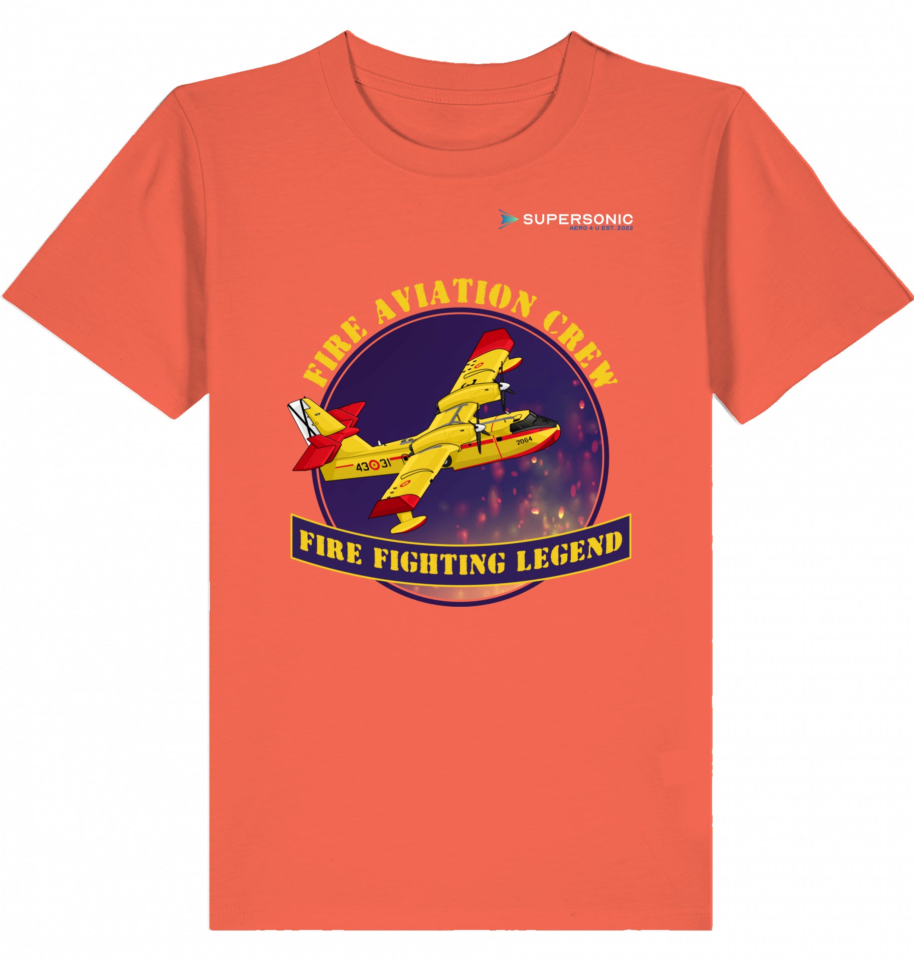 Bombardier CL-415 Tshirt, Canadair CL-415 Kinder Tshirt, Flugzeug Tshirt Kinder