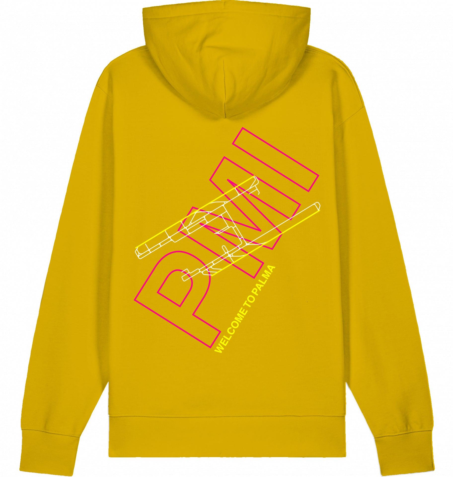 Aviation Palma de Mallorca PMI Airport Hoodie 2.0 Ochre für Piloten, Crews, Kinder & Planespotter made by SUPERSONIC aero 4U