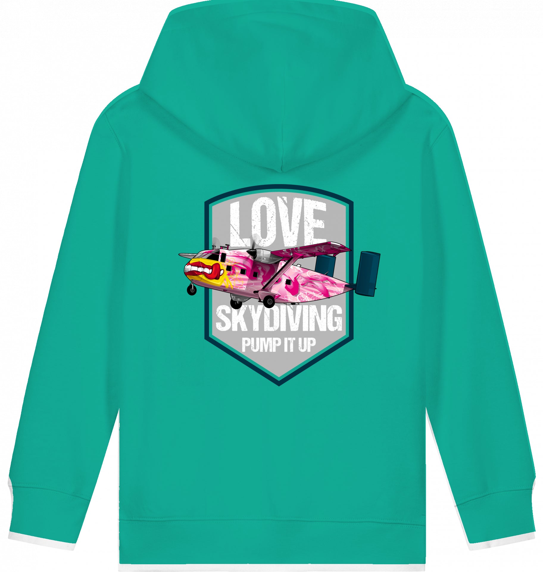 Kids Flugzeug Hoodie Short SC-7 Skyvan Sky Diving