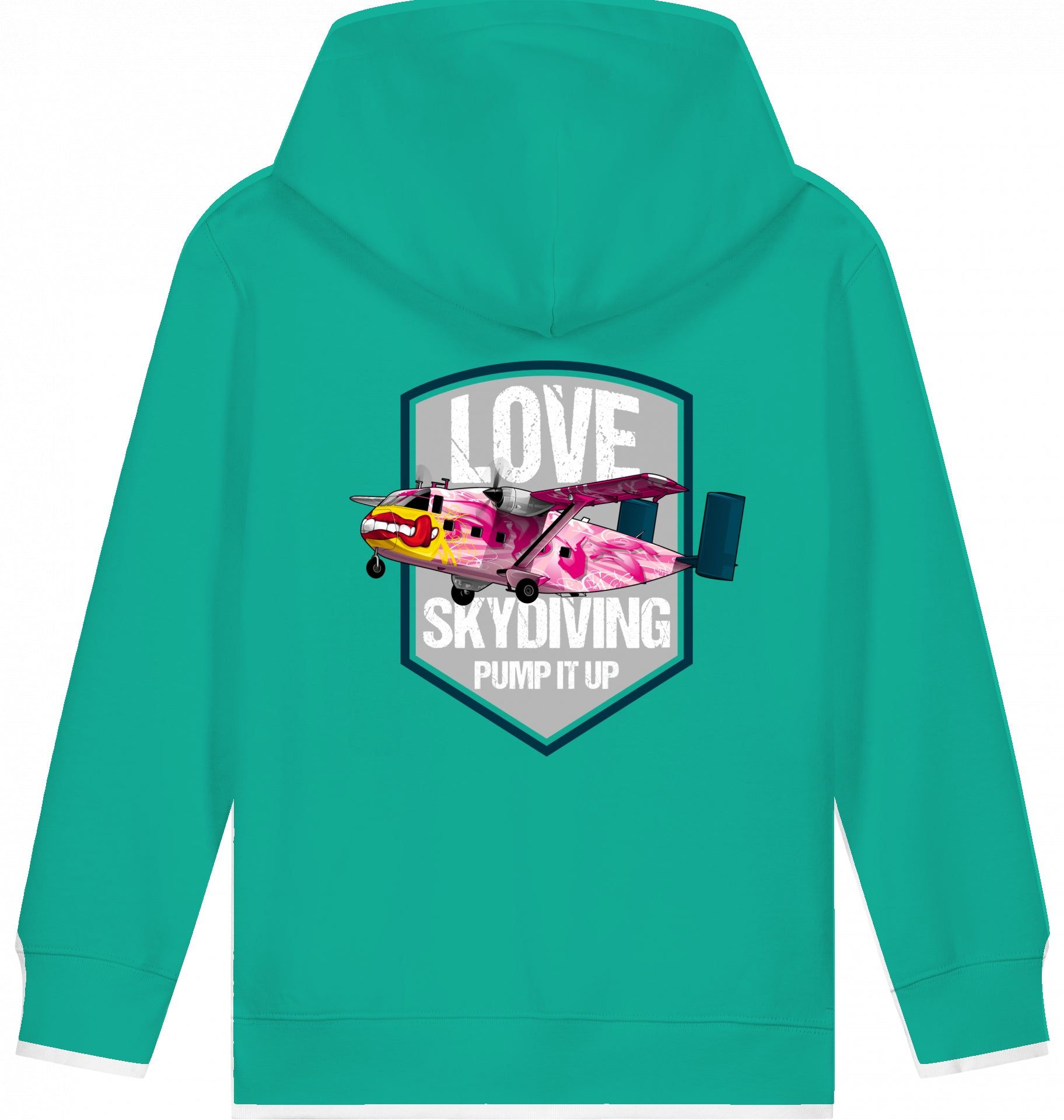 Aviation Kids Flugzeug Hoodie Short SC-7 Skyvan Sky Diving für Piloten, Crews, Kinder & Planespotter made by SUPERSONIC aero 4U