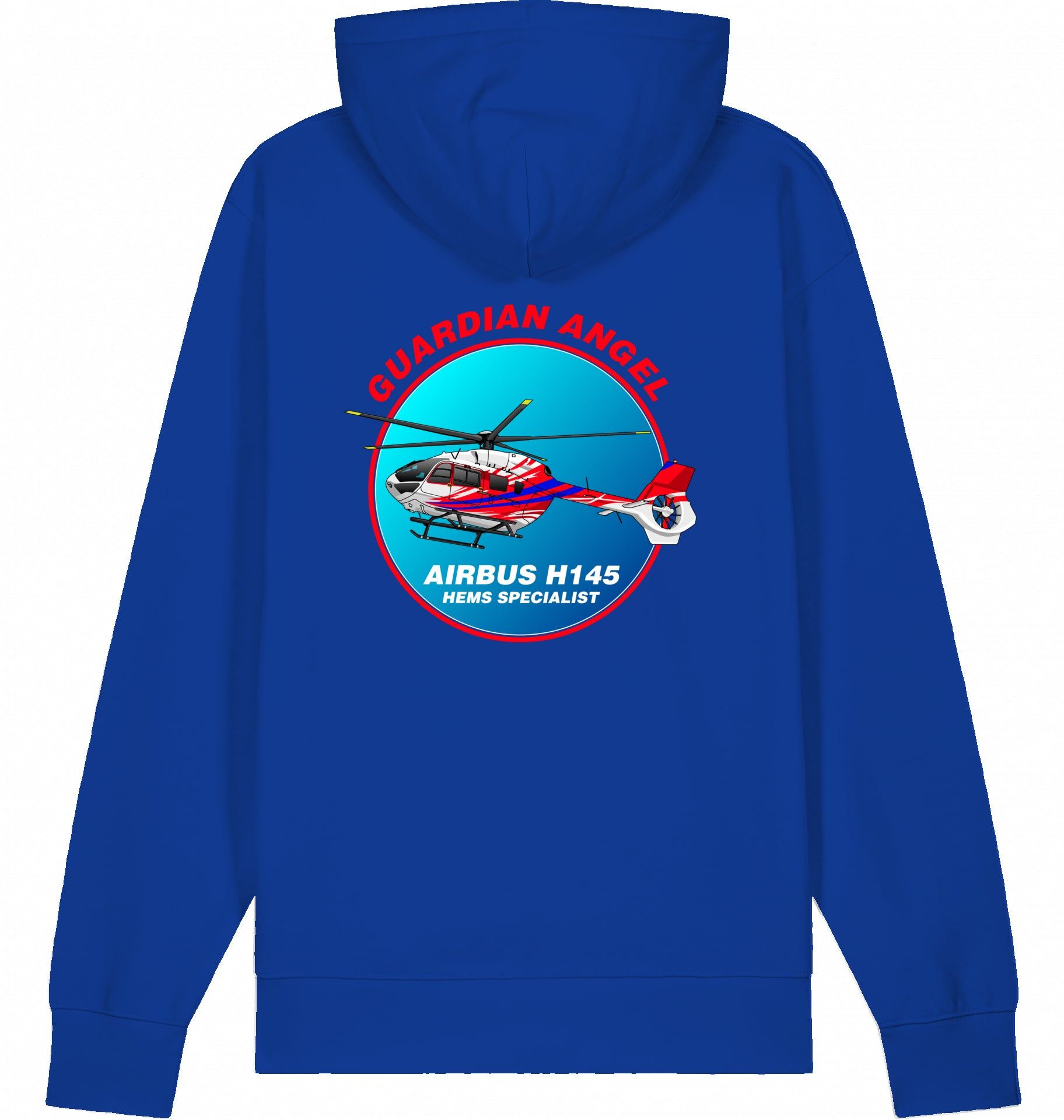 Aviation Helicopter Hoodie Airbus H145 Guardian Angel für Piloten, Crews, Kinder & Planespotter made by SUPERSONIC aero 4U