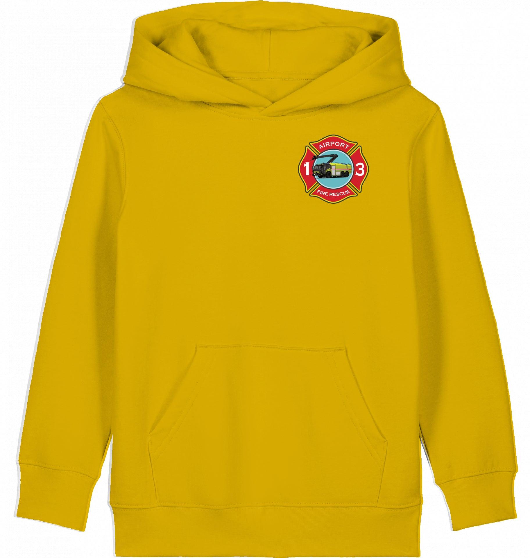 Aviation Kids Hoodie "Airport Rescue Fire Fighting ARFF - Crash Crew" für Piloten, Crews, Kinder & Planespotter made by SUPERSONIC aero 4U