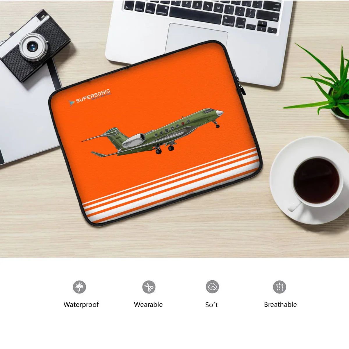 Aviation Gulfstream G500 Laptop & EFB Tasche | für Piloten & Aviators für Piloten, Crews, Kinder & Planespotter made by SUPERSONIC aero 4U