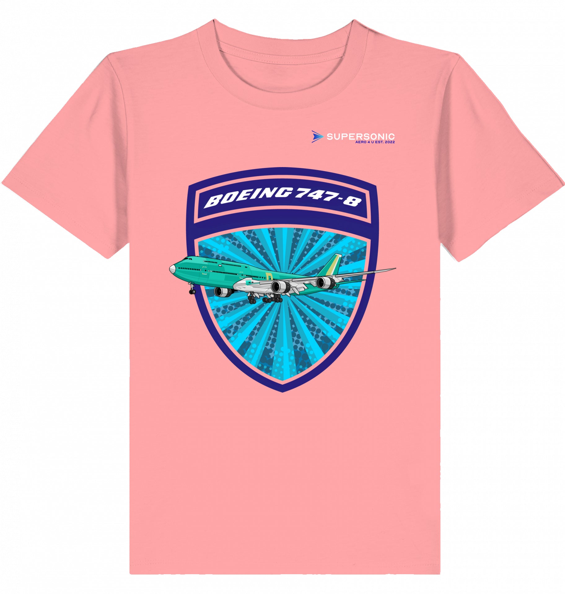 Boeing Kinder Tshirt, Boeing 747 Jumbojet Tshirt, Kids Tshirt Jumbojet, Kids Shirt 747-8