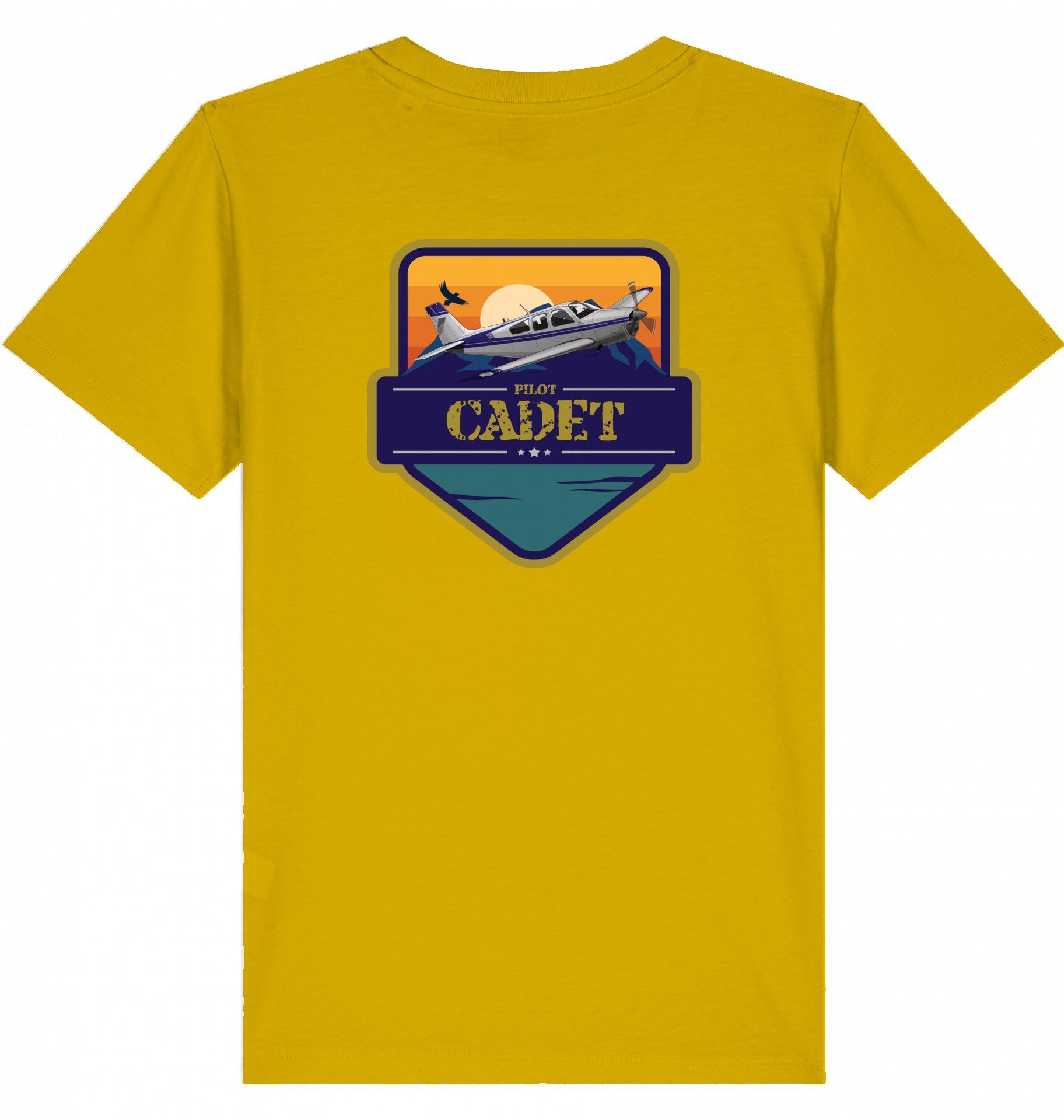 Aviation Kids Aviation T-Shirt "Flugschüler" Mooney Aircraft 2.0 Ochre für Piloten, Crews, Kinder & Planespotter made by SUPERSONIC aero 4U