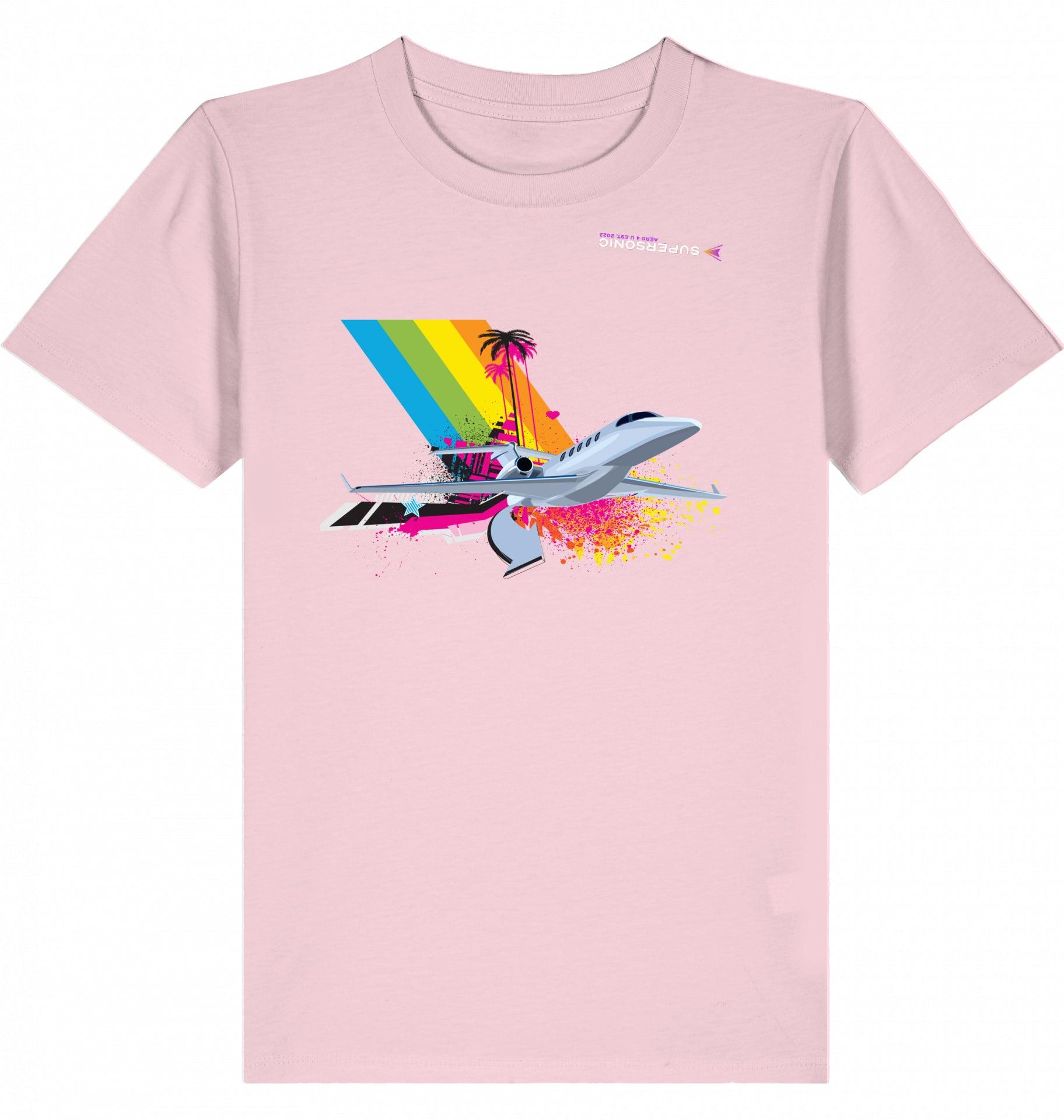 Aviation Kids Aviation T-Shirt Cessna Citation Latitude Explosion 2.0 Cotton Pink für Piloten, Crews, Kinder & Planespotter made by SUPERSONIC aero 4U