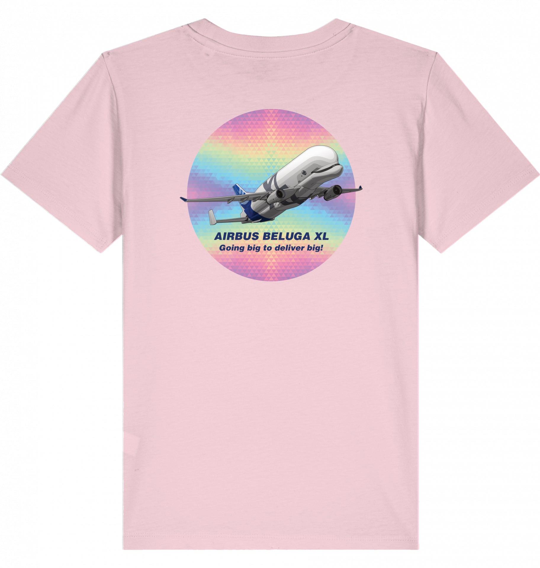 Aviation Kids Aviation T-Shirt Airbus Beluga XL Flugzeug 2.0 Cotton Pink für Piloten, Crews, Kinder & Planespotter made by SUPERSONIC aero 4U