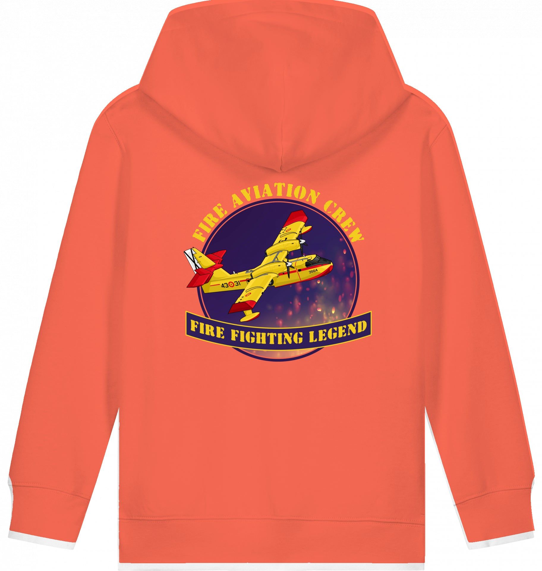 Aviation Kids Hoodie CL-412 Fire Fighting Legend für Piloten, Crews, Kinder & Planespotter made by SUPERSONIC aero 4U