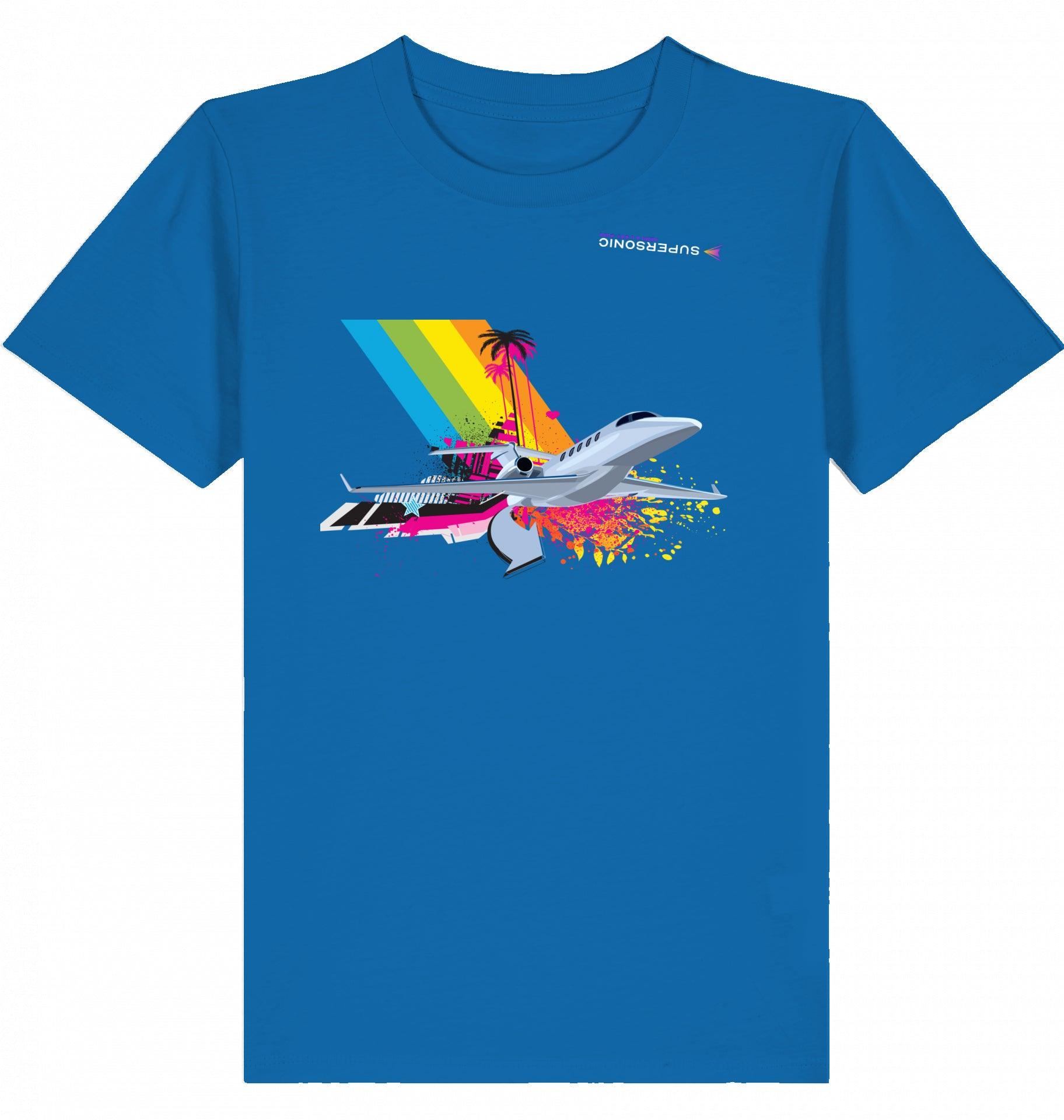 Aviation Kids Aviation T-Shirt Cessna Citation Latitude Explosion 2.0 Royal Blue für Piloten, Crews, Kinder & Planespotter made by SUPERSONIC aero 4U