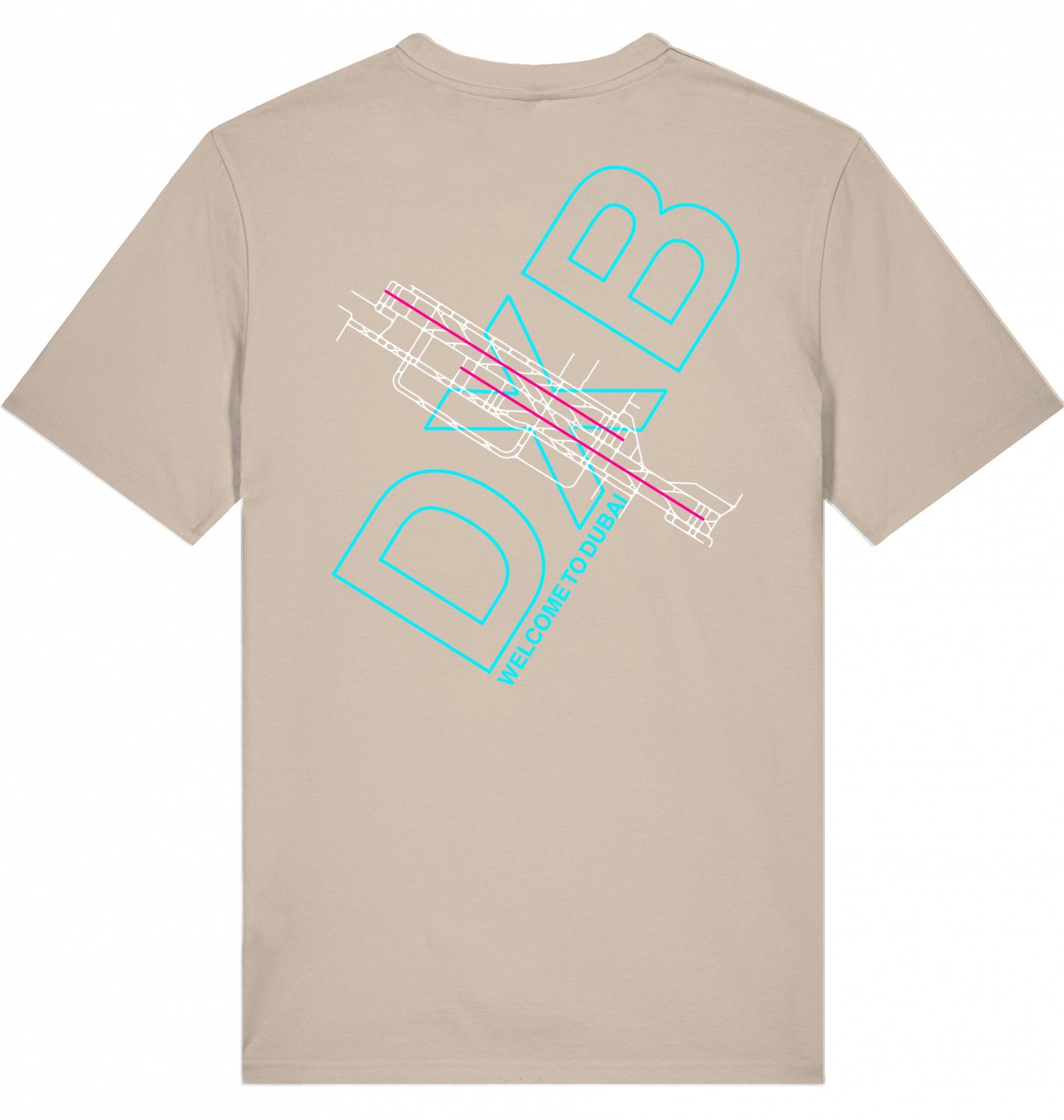 Aviation Airport T-Shirt "Dubai DXB Airportcode" Desert Dust für Piloten, Crews, Kinder & Planespotter made by SUPERSONIC aero 4U