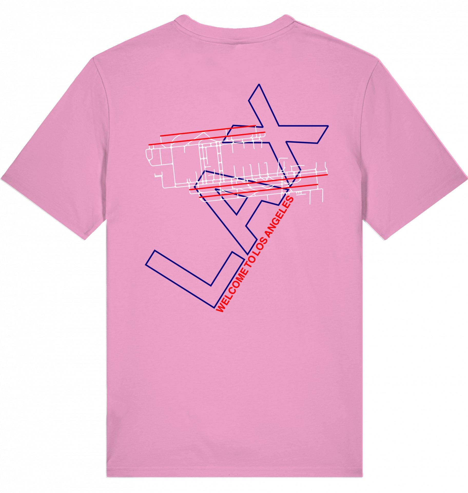 Aviation Airport T-Shirt "Los Angeles LAX Airportcode" Bubble Pink für Piloten, Crews, Kinder & Planespotter made by SUPERSONIC aero 4U