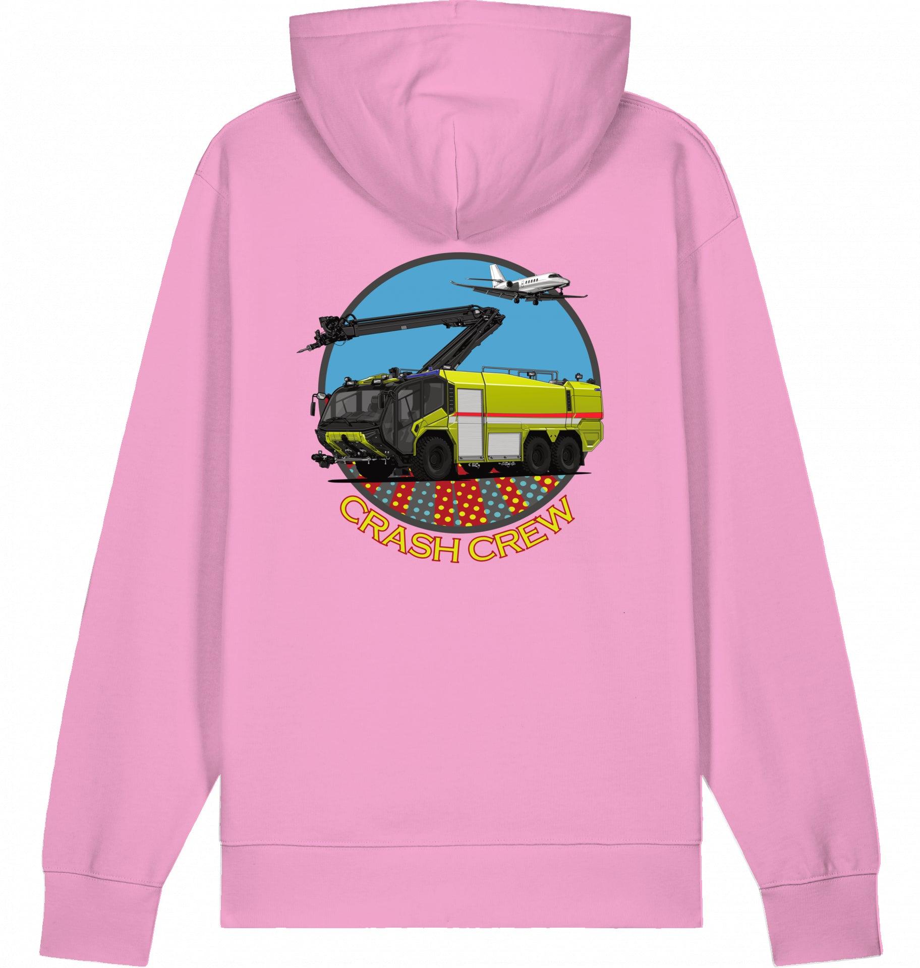 Aviation Airport Fire Rescue ARFF Crash Crew Hoodie Bubble Pink für Piloten, Crews, Kinder & Planespotter made by SUPERSONIC aero 4U