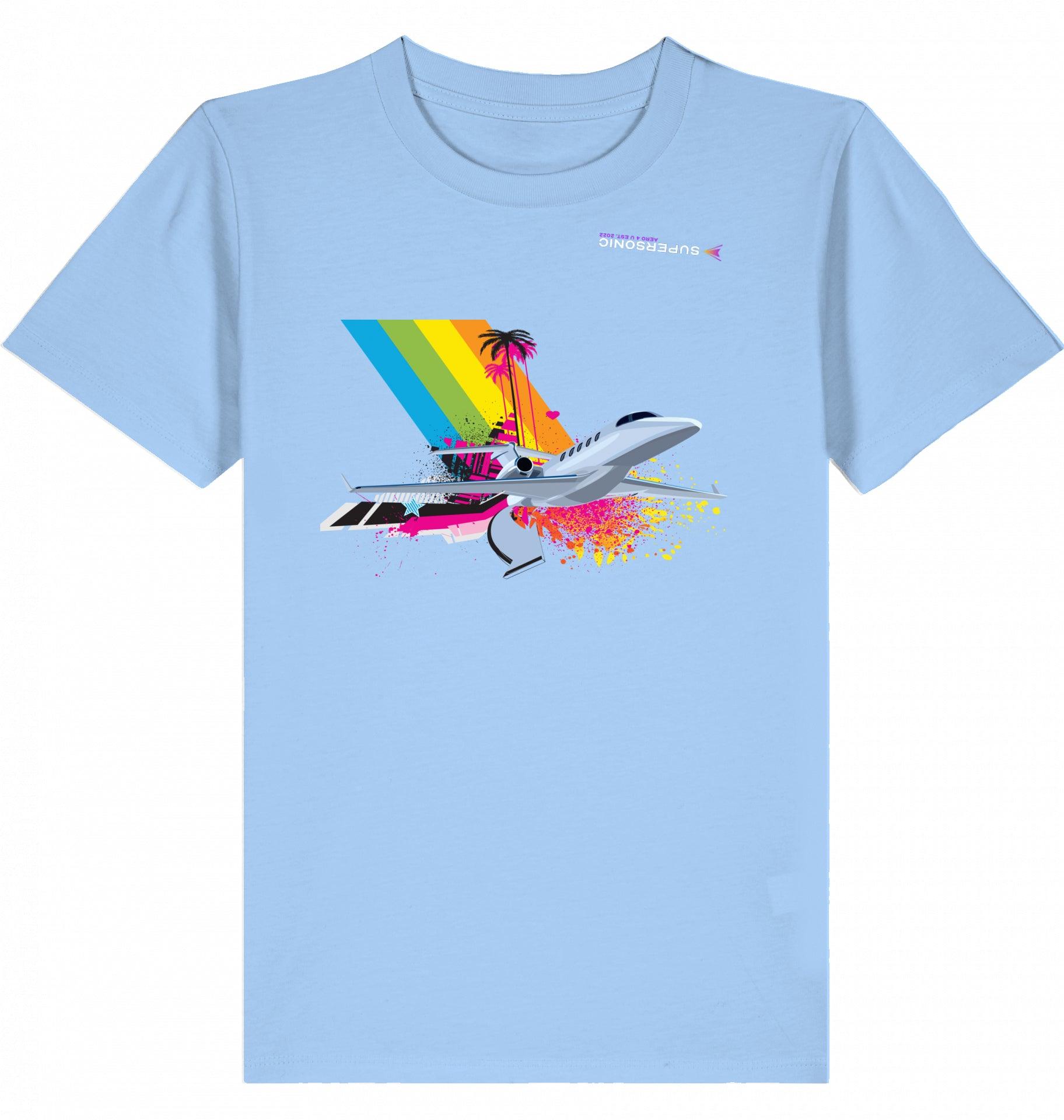 Aviation Kids Aviation T-Shirt Cessna Citation Latitude Explosion 2.0 Blue Soul für Piloten, Crews, Kinder & Planespotter made by SUPERSONIC aero 4U