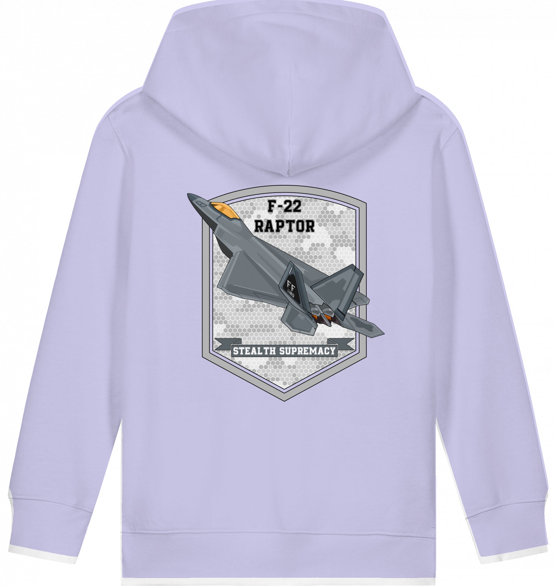 Aviation Kids Flugzeug Hoodie F-22 Raptor Stealth Supremacy für Piloten, Crews, Kinder & Planespotter made by SUPERSONIC aero 4U