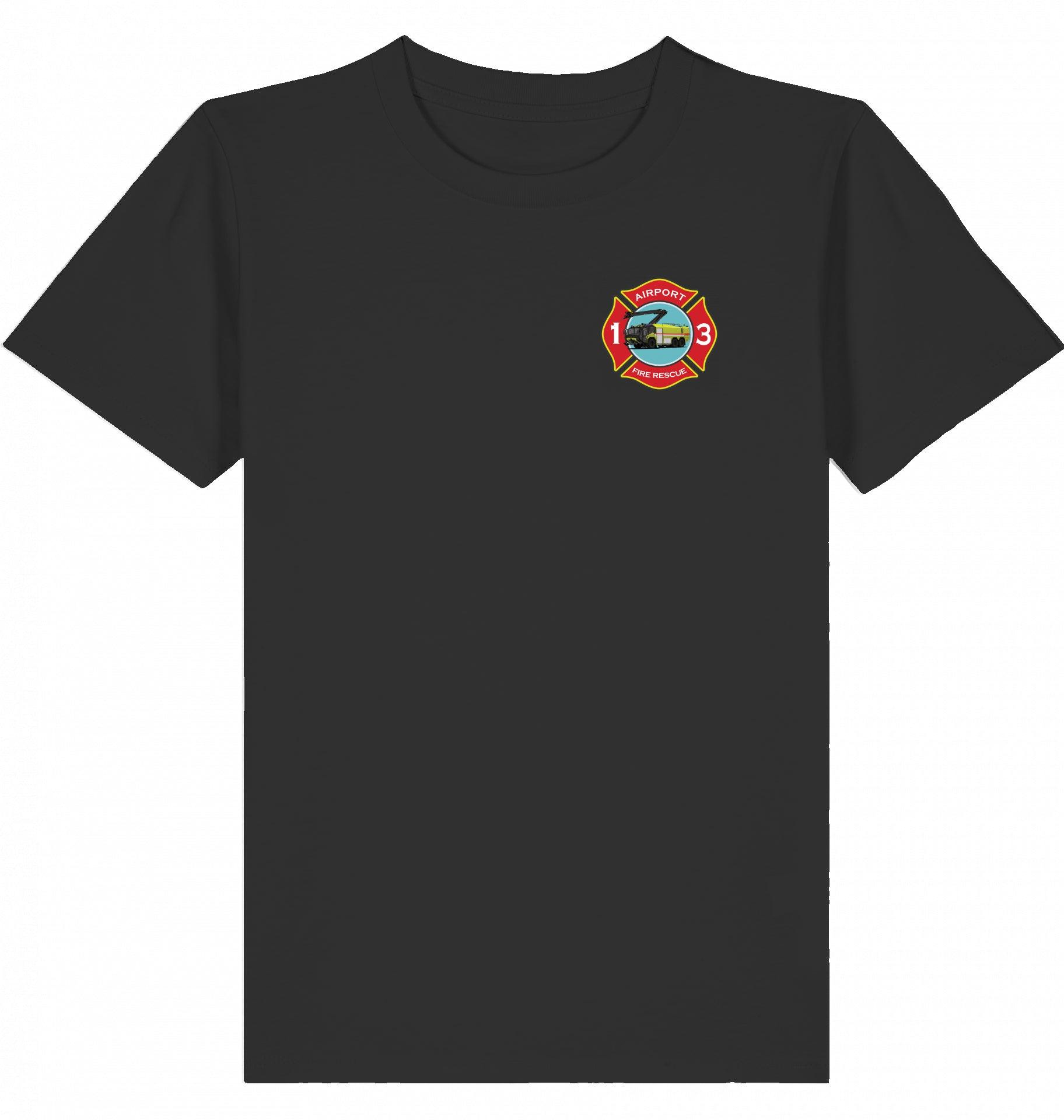 Kinder Tshirt ARFF, Kinder Tshirt Feuerwehr, Flughafen Feuerwehr Kinder Tshirt, Rosenbauer Panther Tshirt Kinder, Flugzeug Tshirt für Kinder