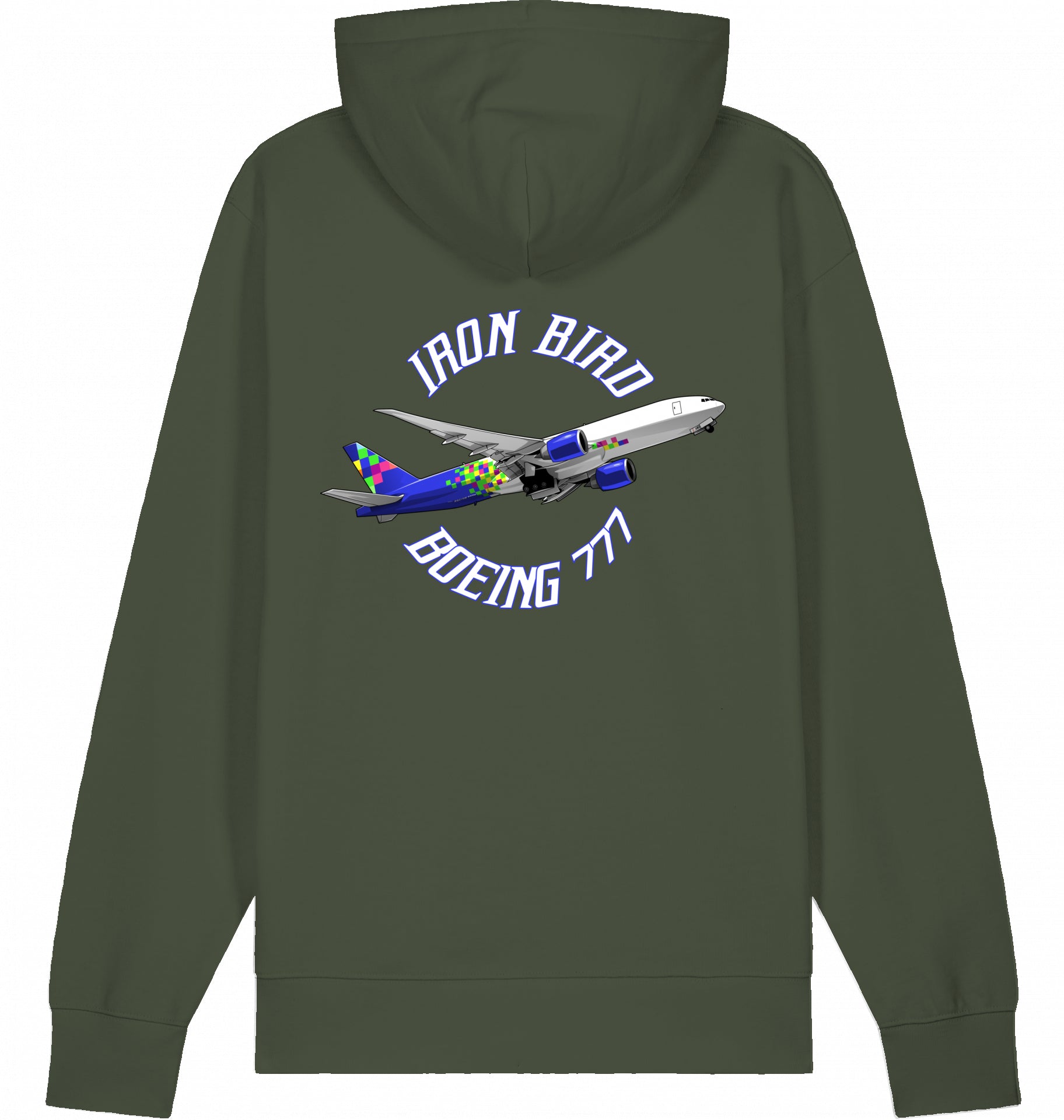 Flugzeug Hoodie Boeing 777 Iron Bird